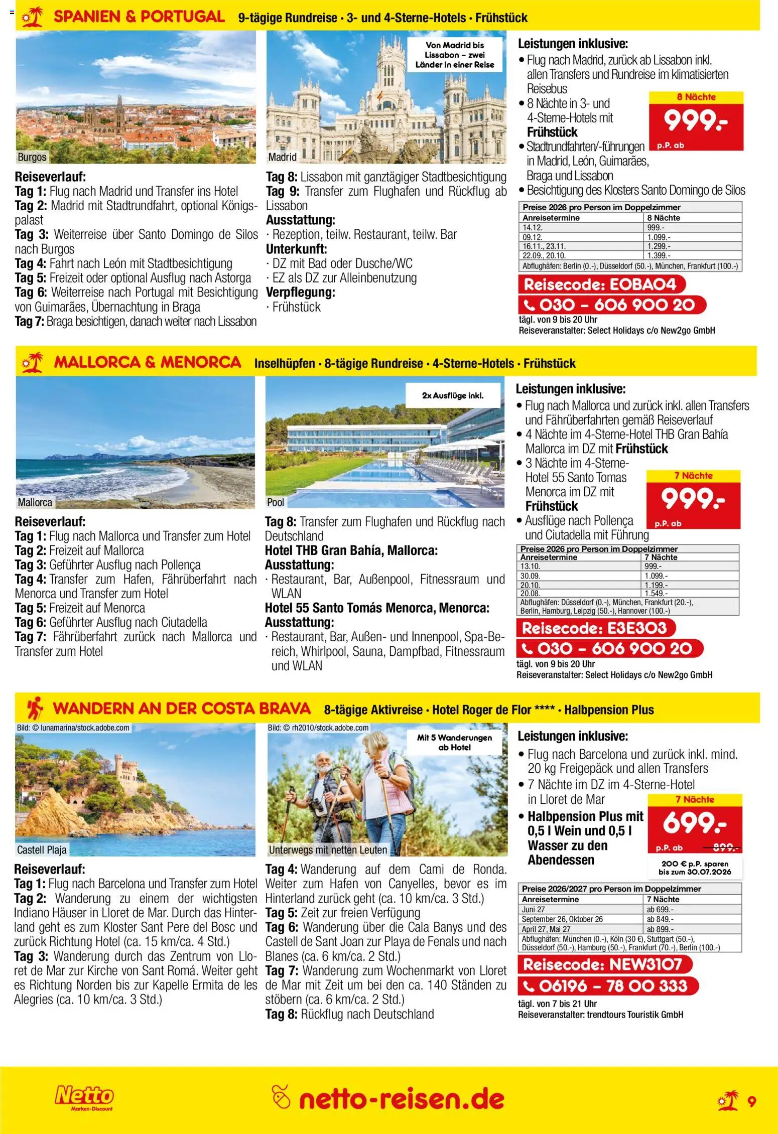 Netto Reisen Prospekt – gültig ab 26.06.2026 | Seite: 9