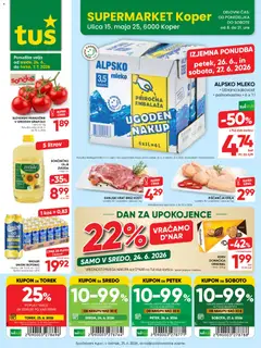 Tuš katalog akcije – veljaven od 24.06.2026 | Stran: 21 | Izdelki: Piščančja krila, Kos, Olje, Limona