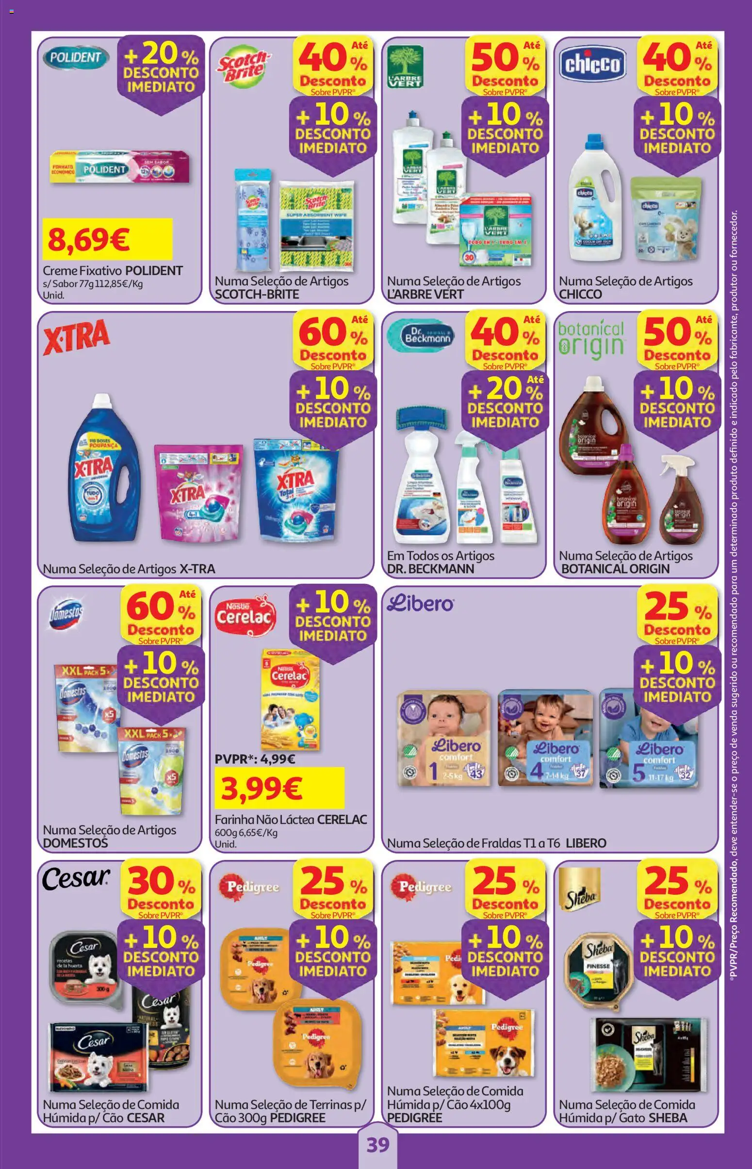 Auchan folheto │ válido de 11.06.2026 | Página: 39 | Produtos: Fraldas, Nestlé, Creme