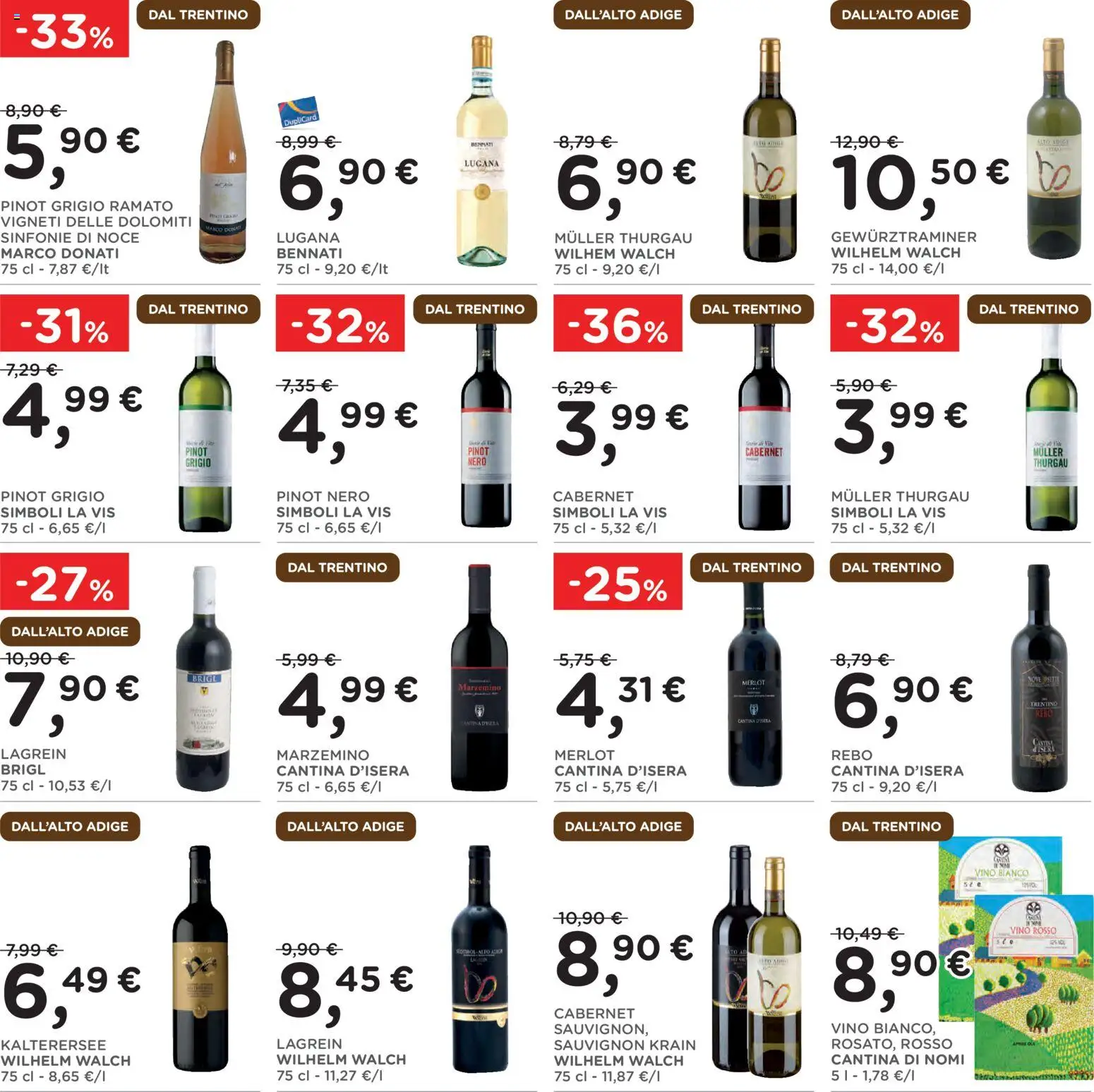 Volantino Poli del 22.04.2026 | Pagina: 25 | Prodotti: Vino, Vino rosso, Vino bianco