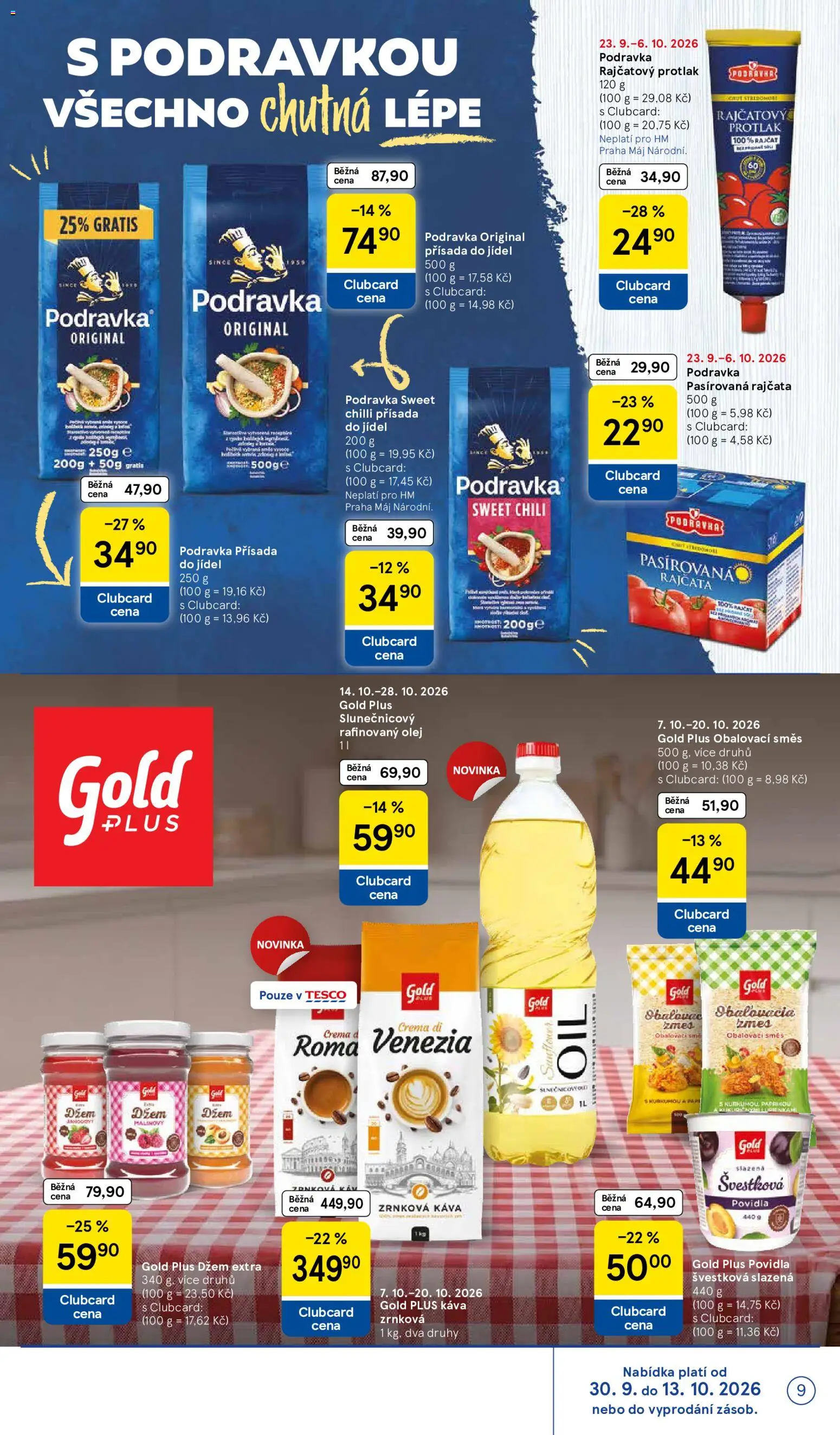 Tesco leták - Značky, které máte rádi od 30.09.2026 | Strana: 9