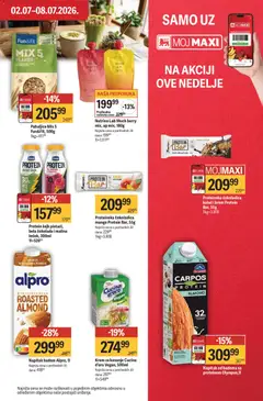 Maxi katalog - pregled Maxi kataloga - važi od 02.07.2026 | Strana: 31 | Proizvode: Badem, Kolač, Mango, Malina