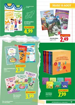 LIDL - Prévisualisation de Livre de stickers, L'unité au choix. valide à partir de 13/08/2026 | Page: 17 | Produits: Tablette, Autocollants, Jeux, Livre