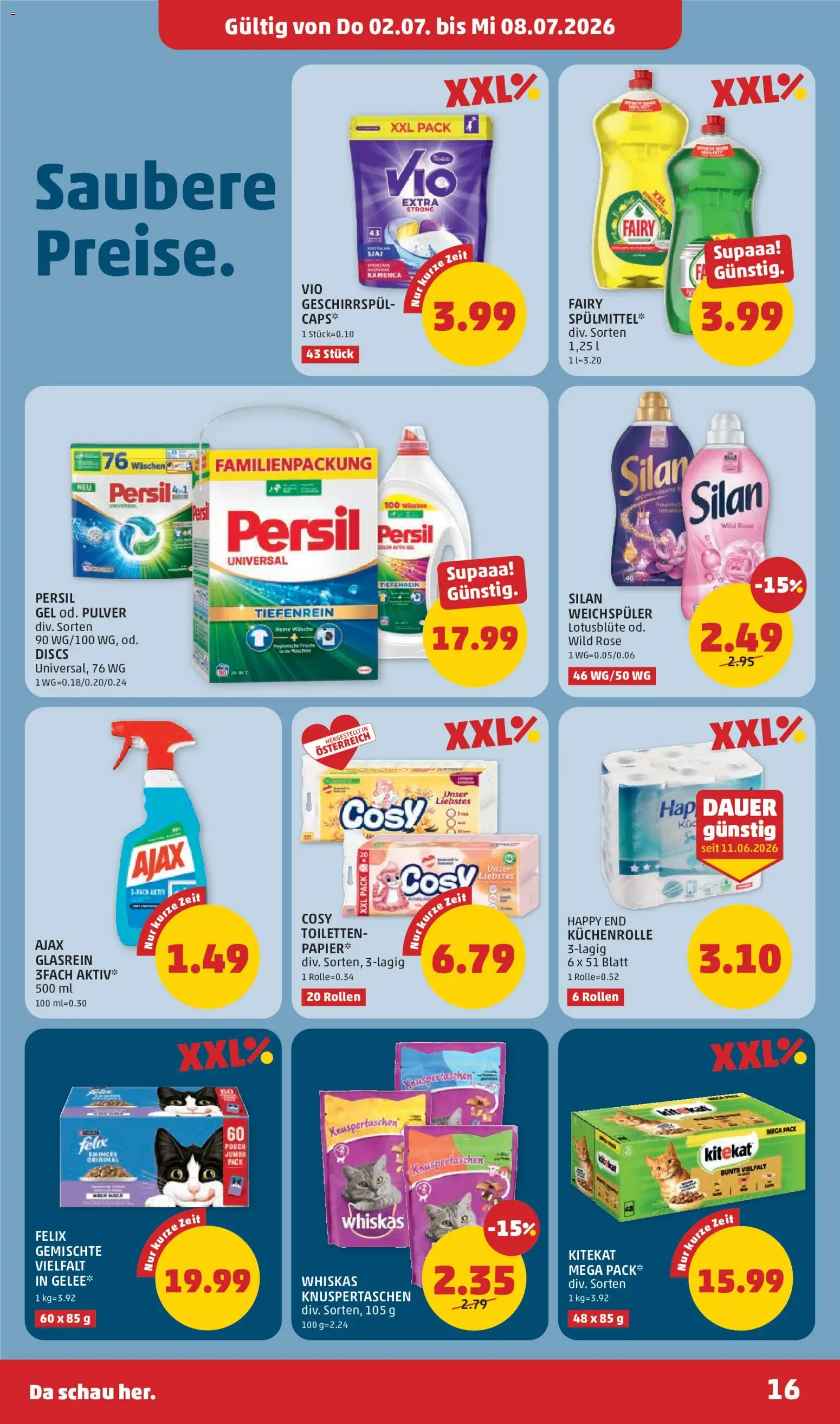 Penny Markt Flugblatt gültig ab 02.07.2026 | Seite: 16 | Produkte: Weichspüler