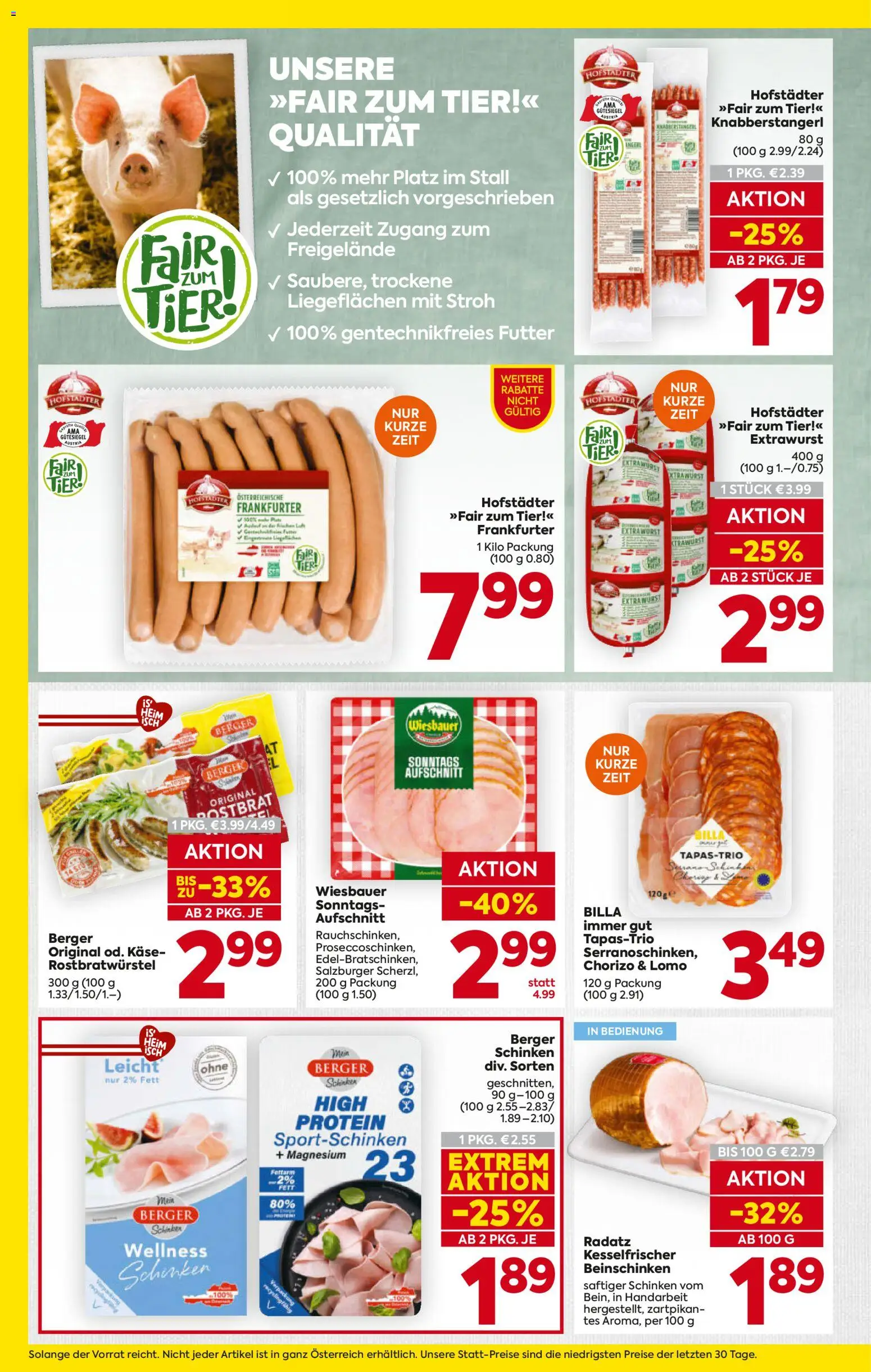 Billa Flugblatt - Tirol gültig ab 07.05.2026 | Seite: 10 | Produkte: Käse, Schinken