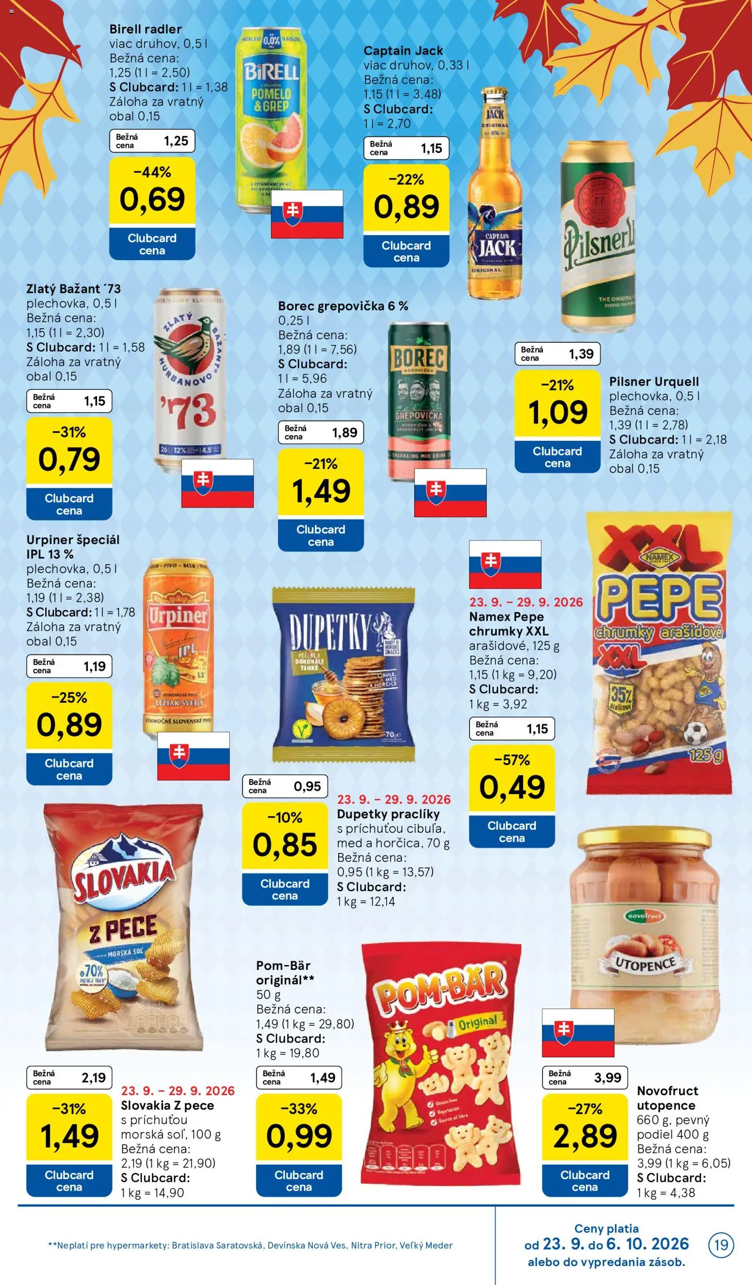 Nové Tesco akcie – leták je platný od 23.09.2026 | Strana: 19
