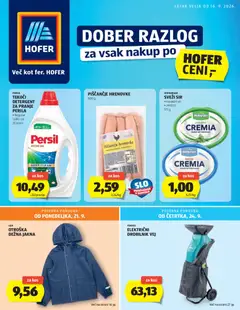 Hofer katalog akcije – veljaven od 16.09.2026