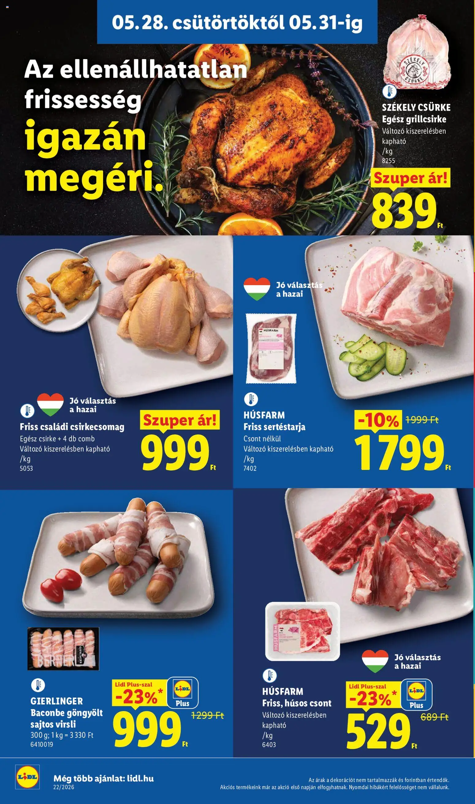 Lidl akciós ujság - amely érvényes a következő dátumtól: 28.05.2026 | Oldal: 8