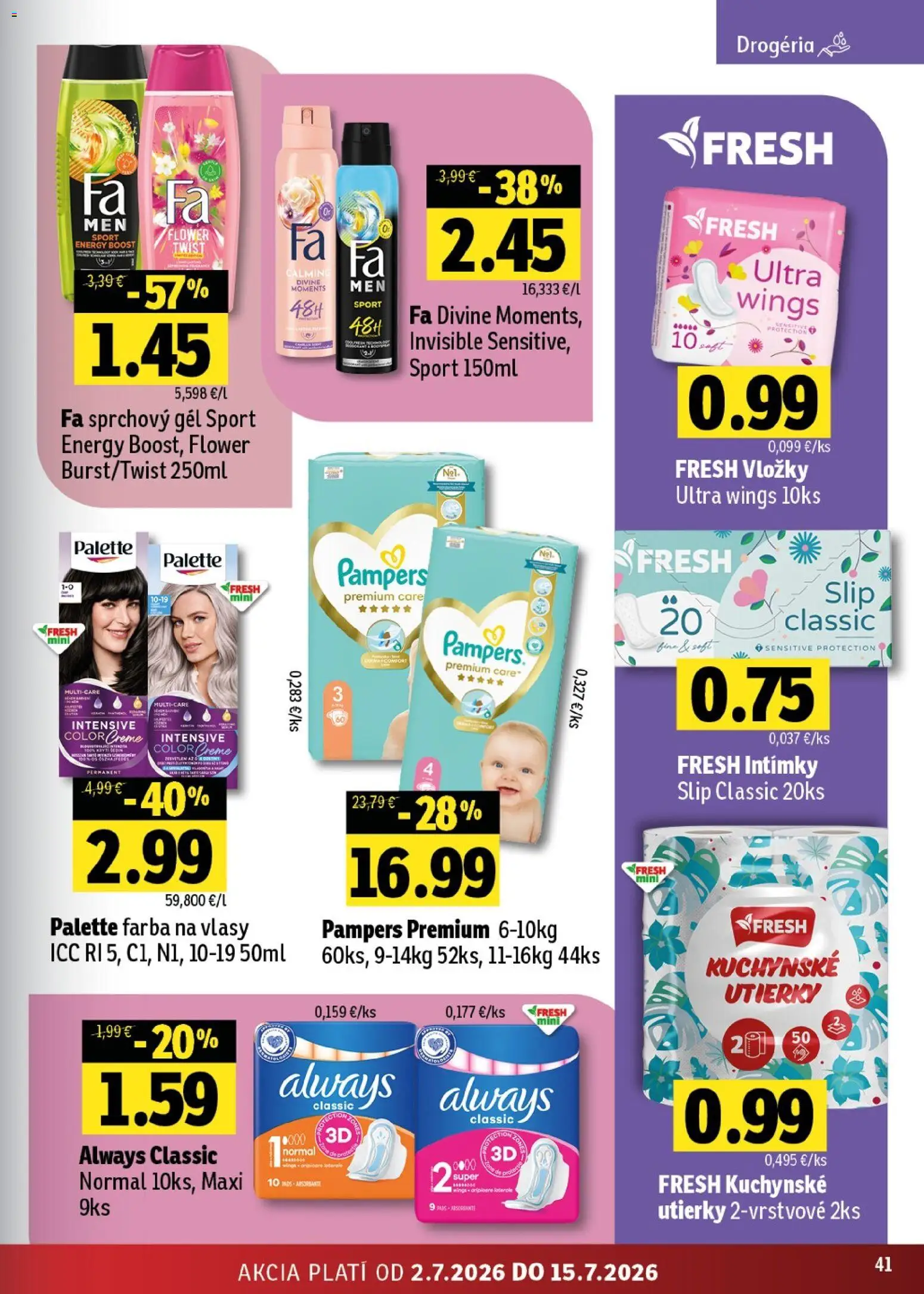 Nové Fresh akcie – leták je platný od 02.07.2026 | Strana: 41