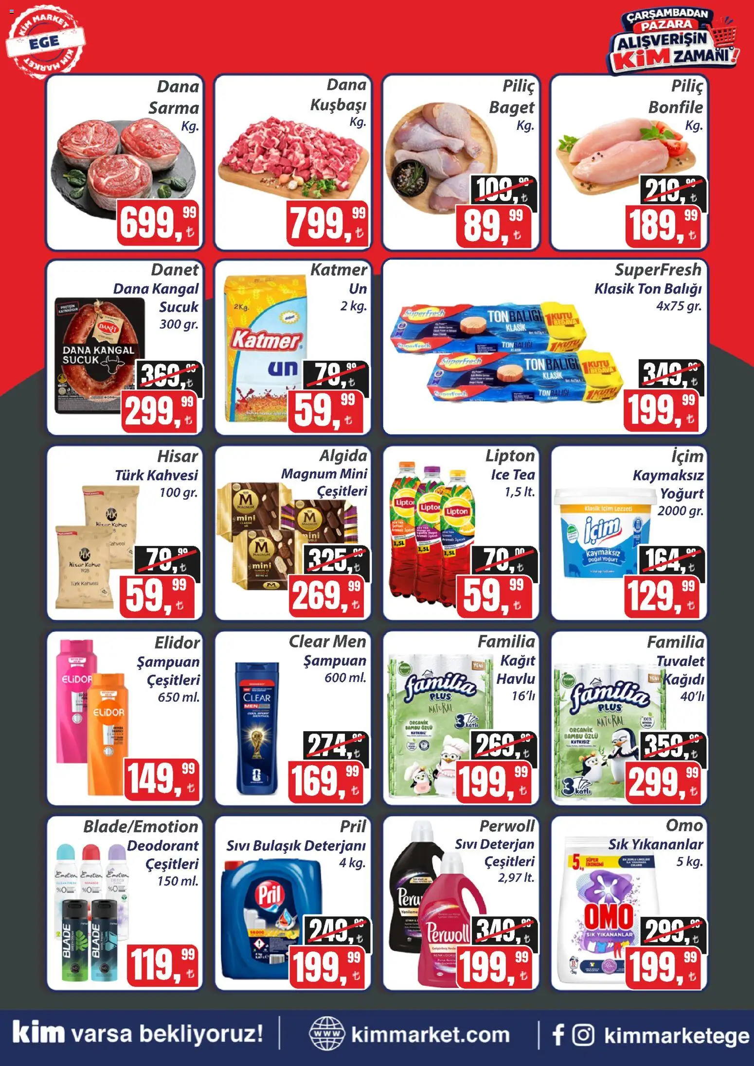 Kim Market Katalog - Ege Insert - 05 Ağustos 2026 tarihinden itibaren geçerlidir | Sayfa: 2 | Ürünler: Tuvalet, Deodorant, Deterjan, Ice tea