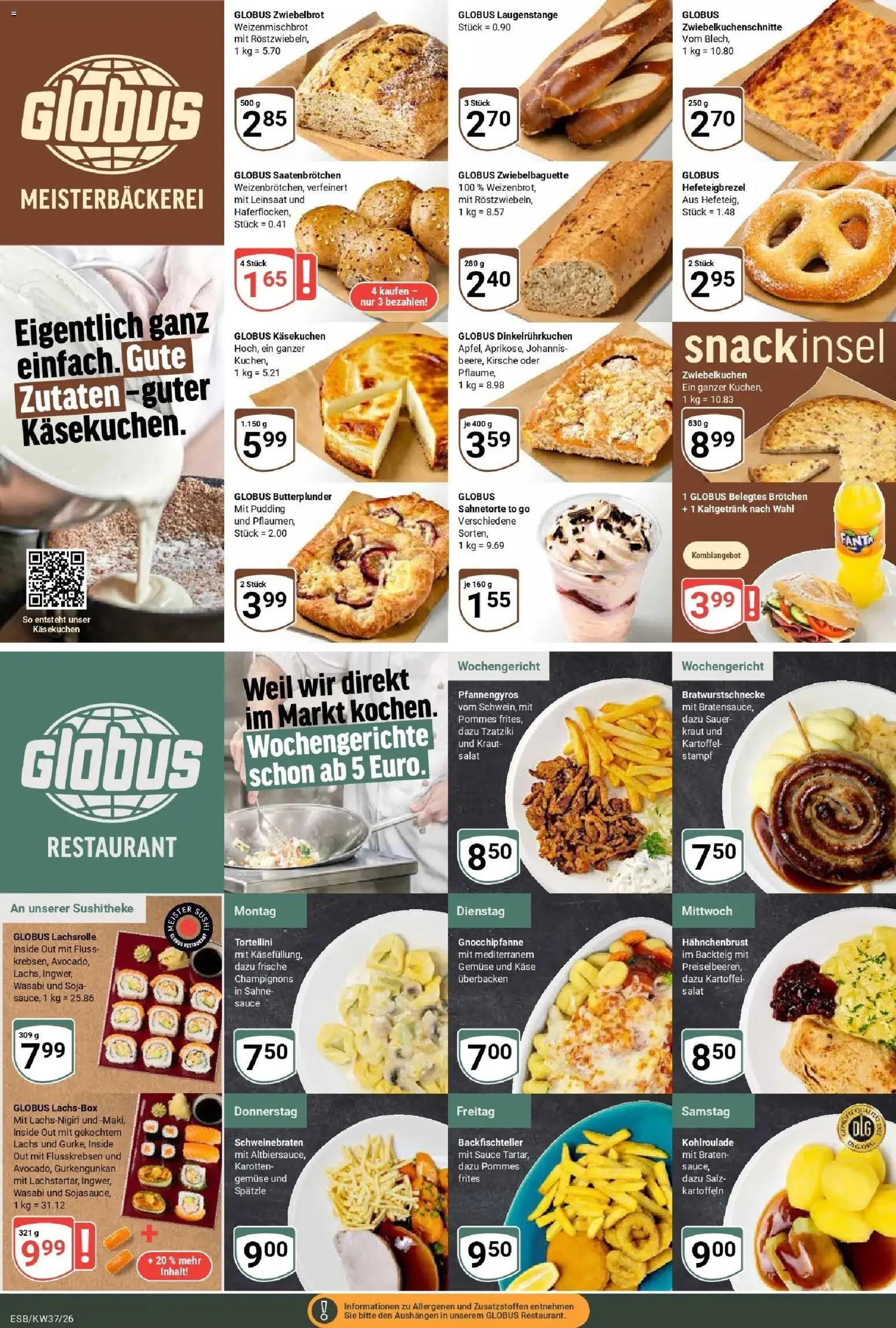 Globus Prospekt Eschborn – gültig ab 07.09.2026 | Seite: 11 | Produkte: Fanta, Käse, Pommes, Hahnchenbrust
