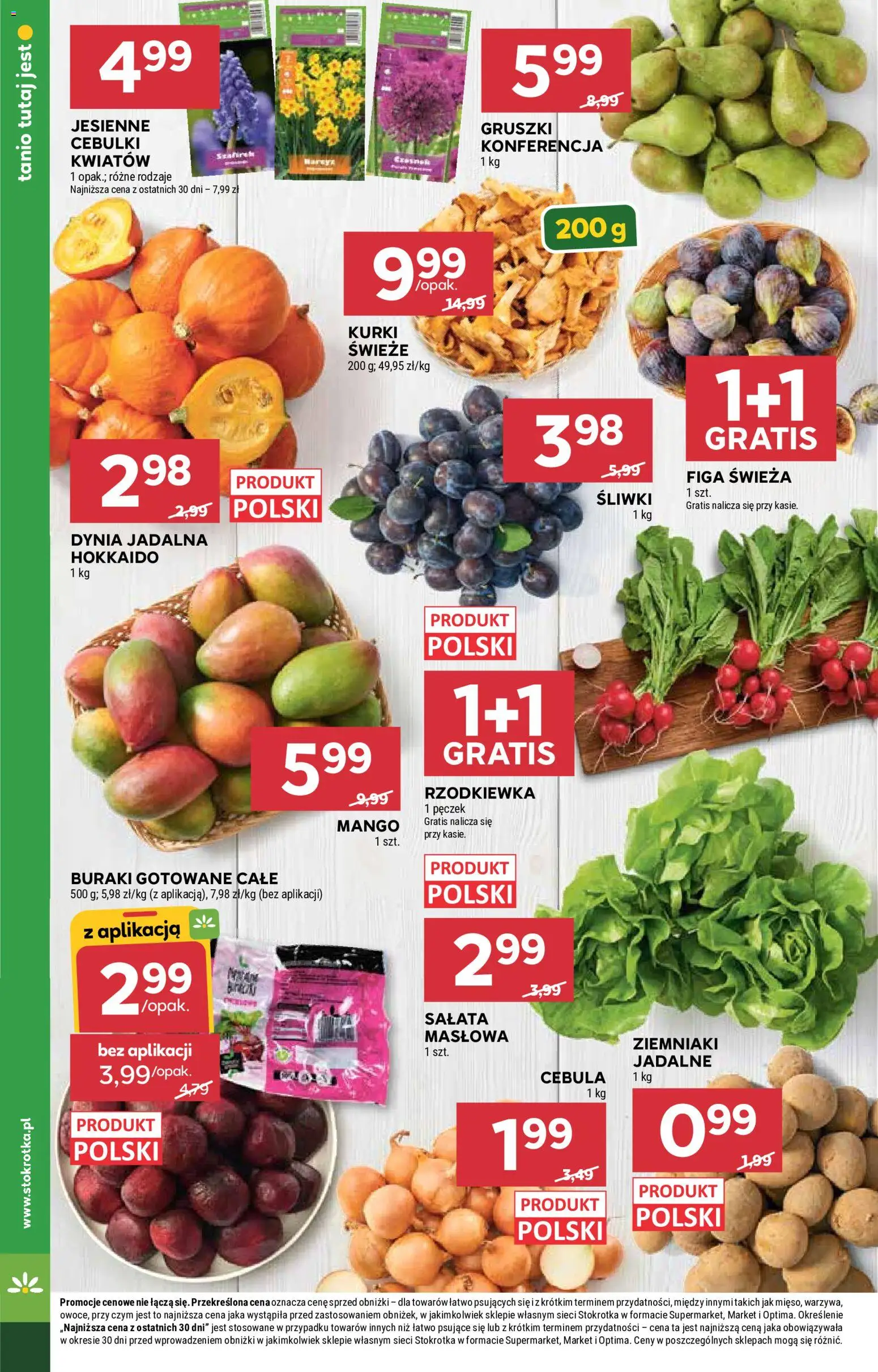 Stokrotka gazetka - Market od 24.09.2026 | Strona: 10 | Produkty: Gruszki, Śliwki, Buraki gotowane, Ziemniaki