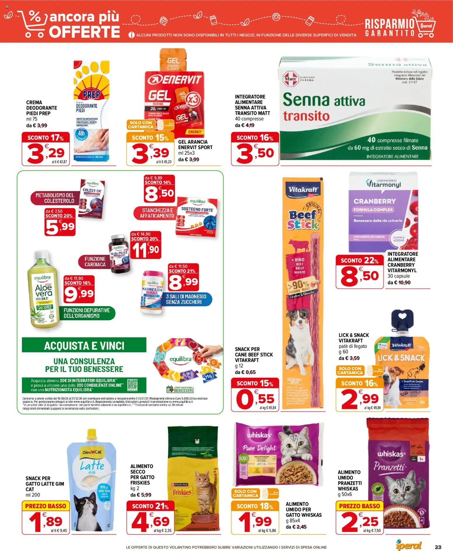 Volantino Iperal del 16/09/2026 | Pagina: 23 | Prodotti: Arancia, Basso, Fegato, Integratore alimentare