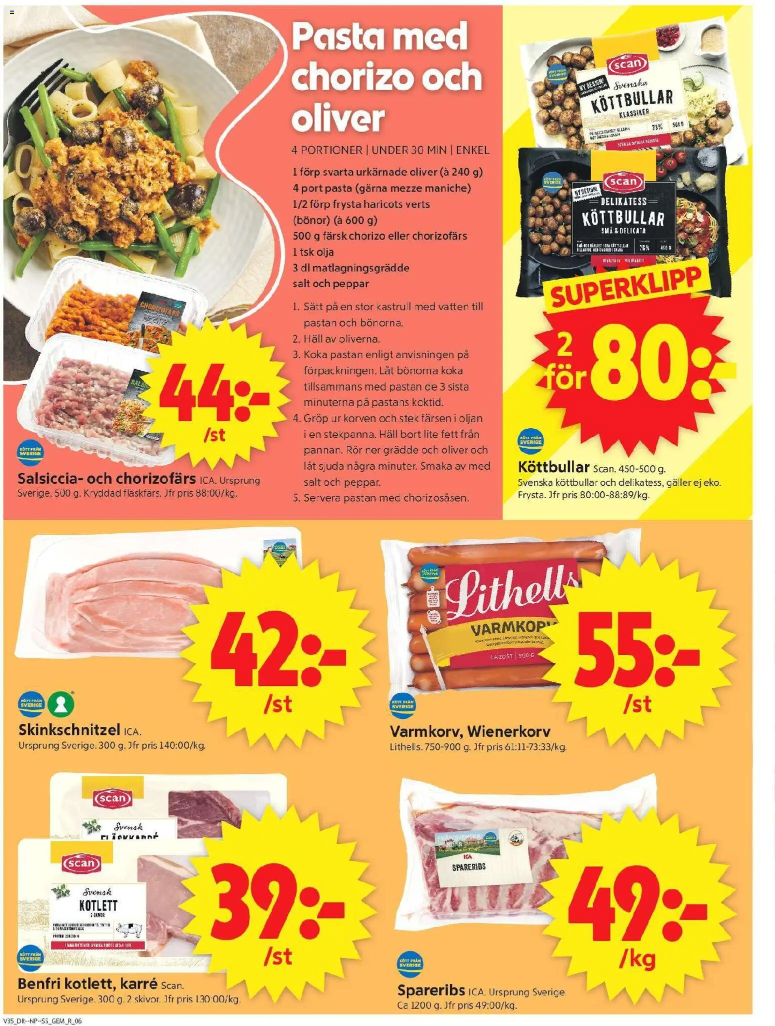 ICA Supermarket reklamblad aktuell från 24/08/2026 | Sida: 8 | Produkter: Salsa, Galler, Peppar, Vatten