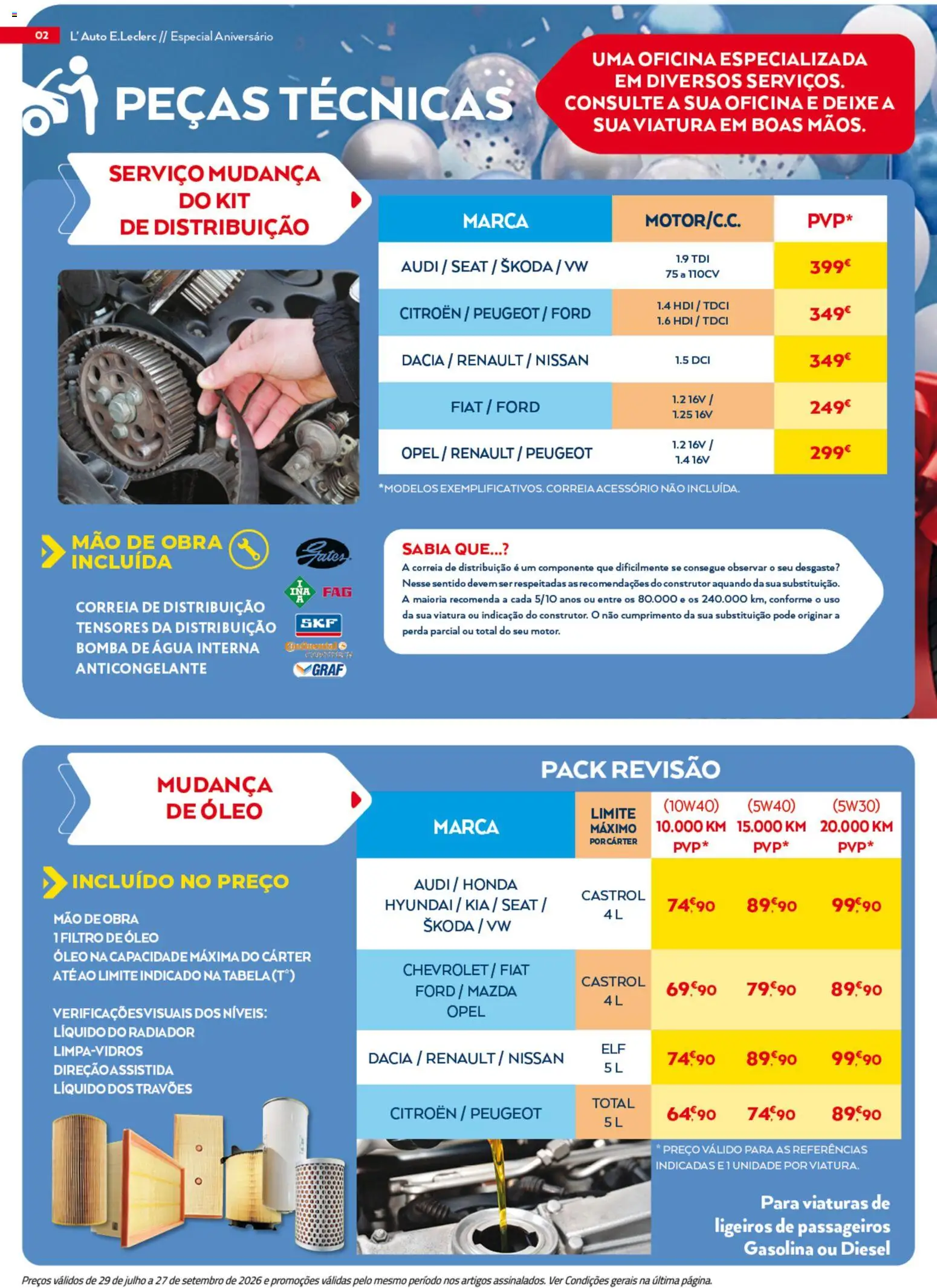 E.Leclerc folheto Auto │ válido de 29/07/2026 | Página: 2 | Produtos: Agua, Radiador, Óleo