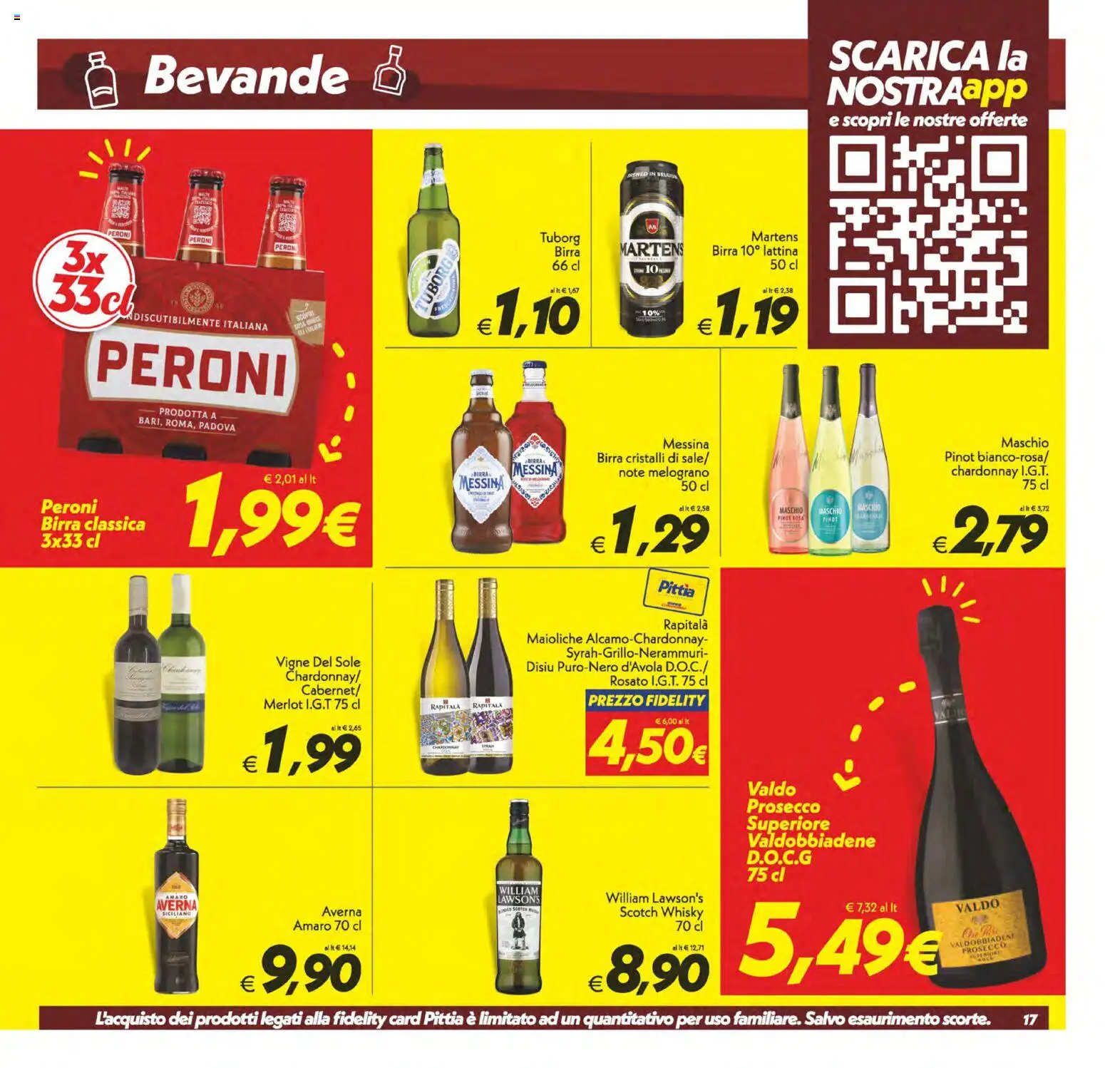 Volantino SuperConveniente del 23/10/2026 | Pagina: 17 | Prodotti: Whisky, Bevande, Melograno, Amaro