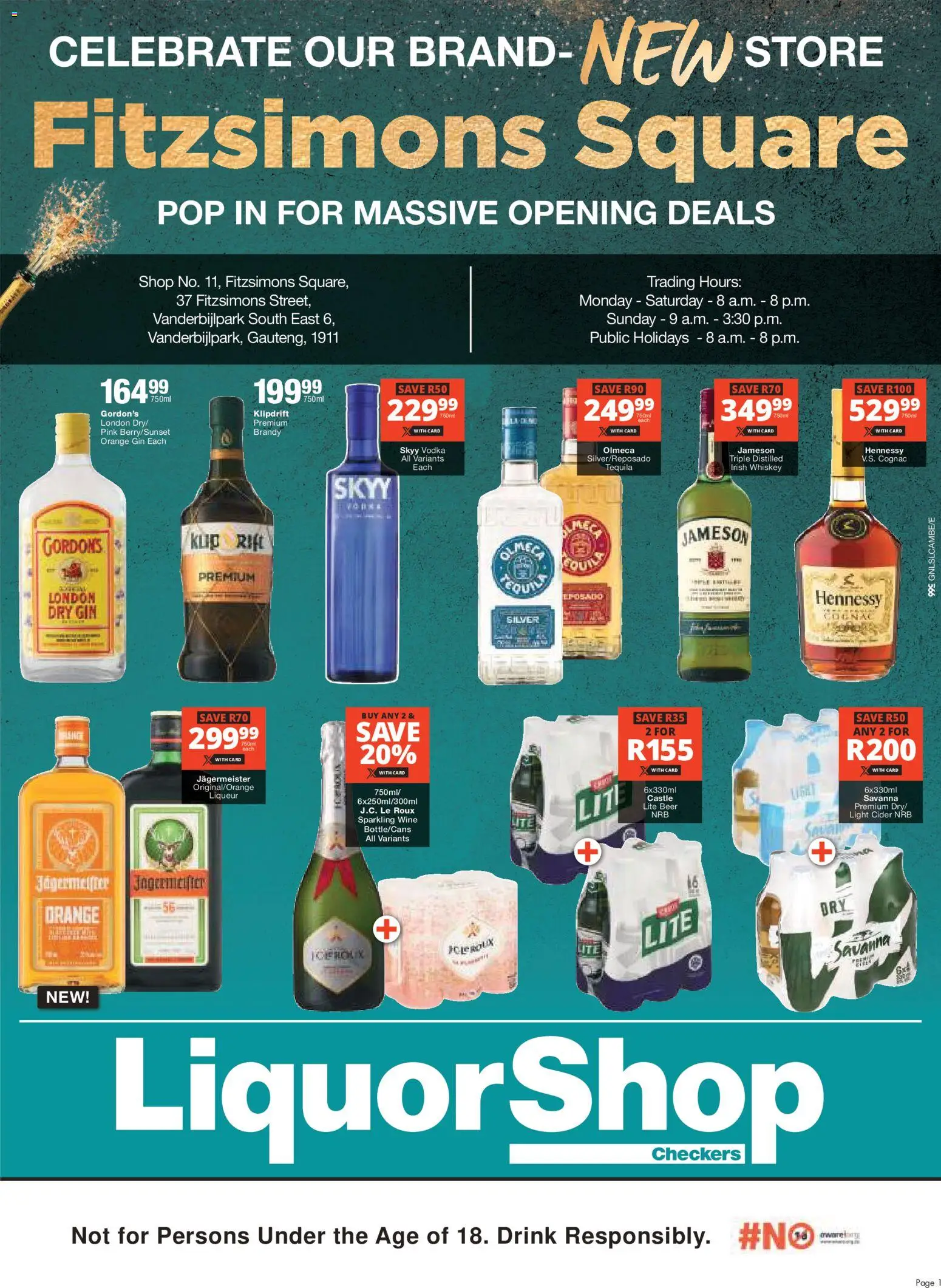 New Checkers catalogue – valid from 27.04.2026 | Page: 1 | Products: Cider, Light, Gin, Whiskey