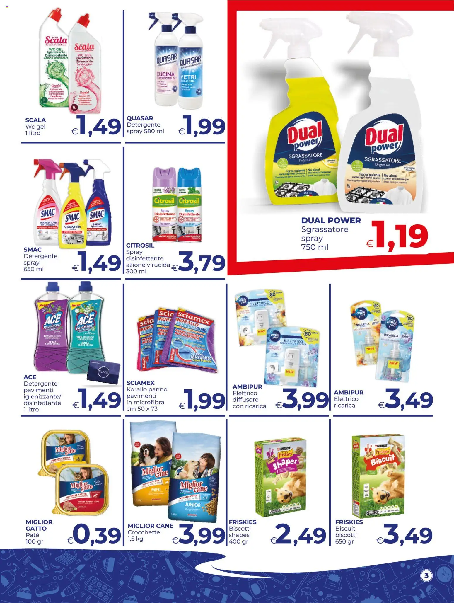 Volantino Pilato del 25/08/2026 | Pagina: 3 | Prodotti: Candeggina, Anticalcare, Scala, WC