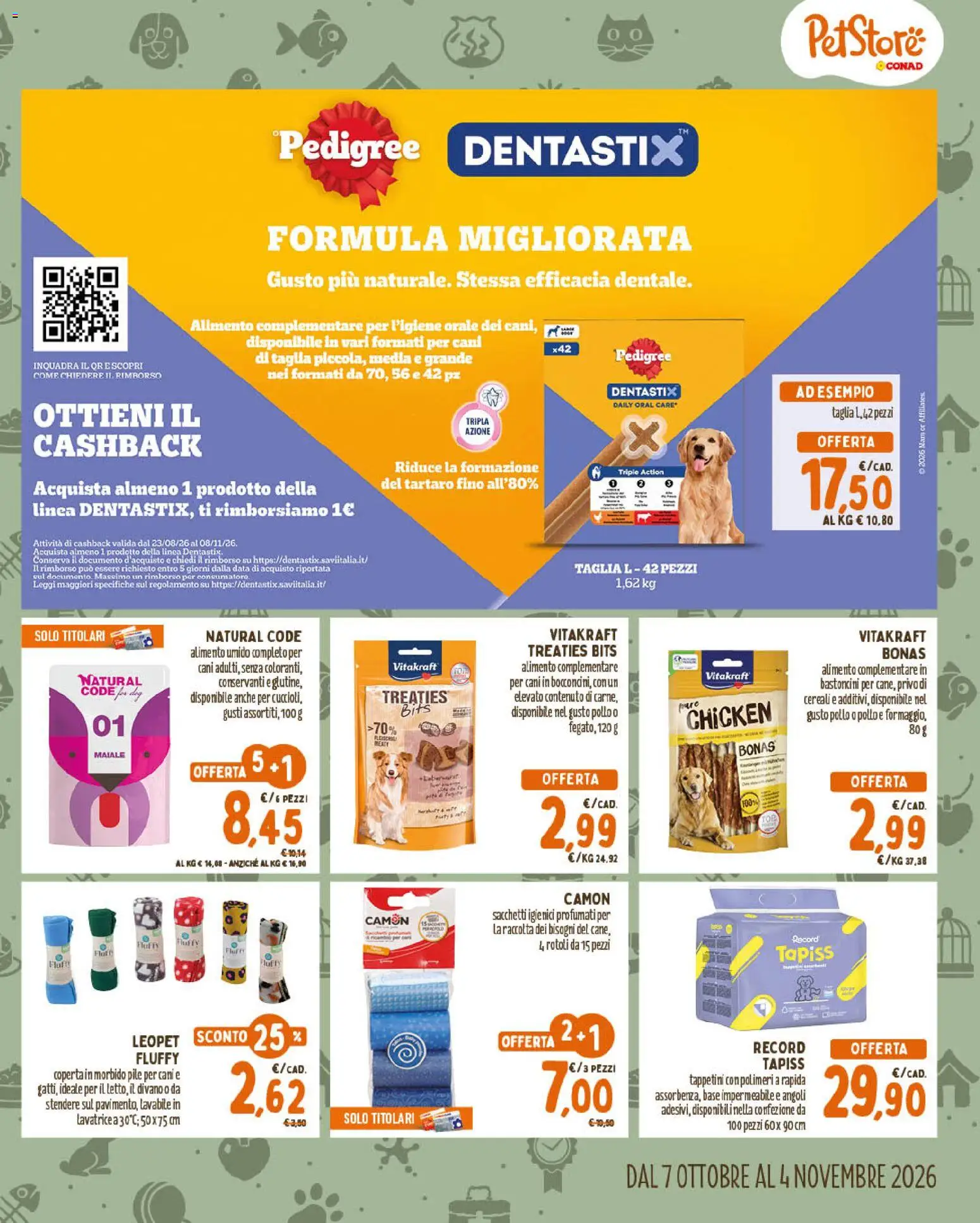 Volantino Conad del 07/10/2026 | Pagina: 3 | Prodotti: Maiale, Data, Coperta, Divano
