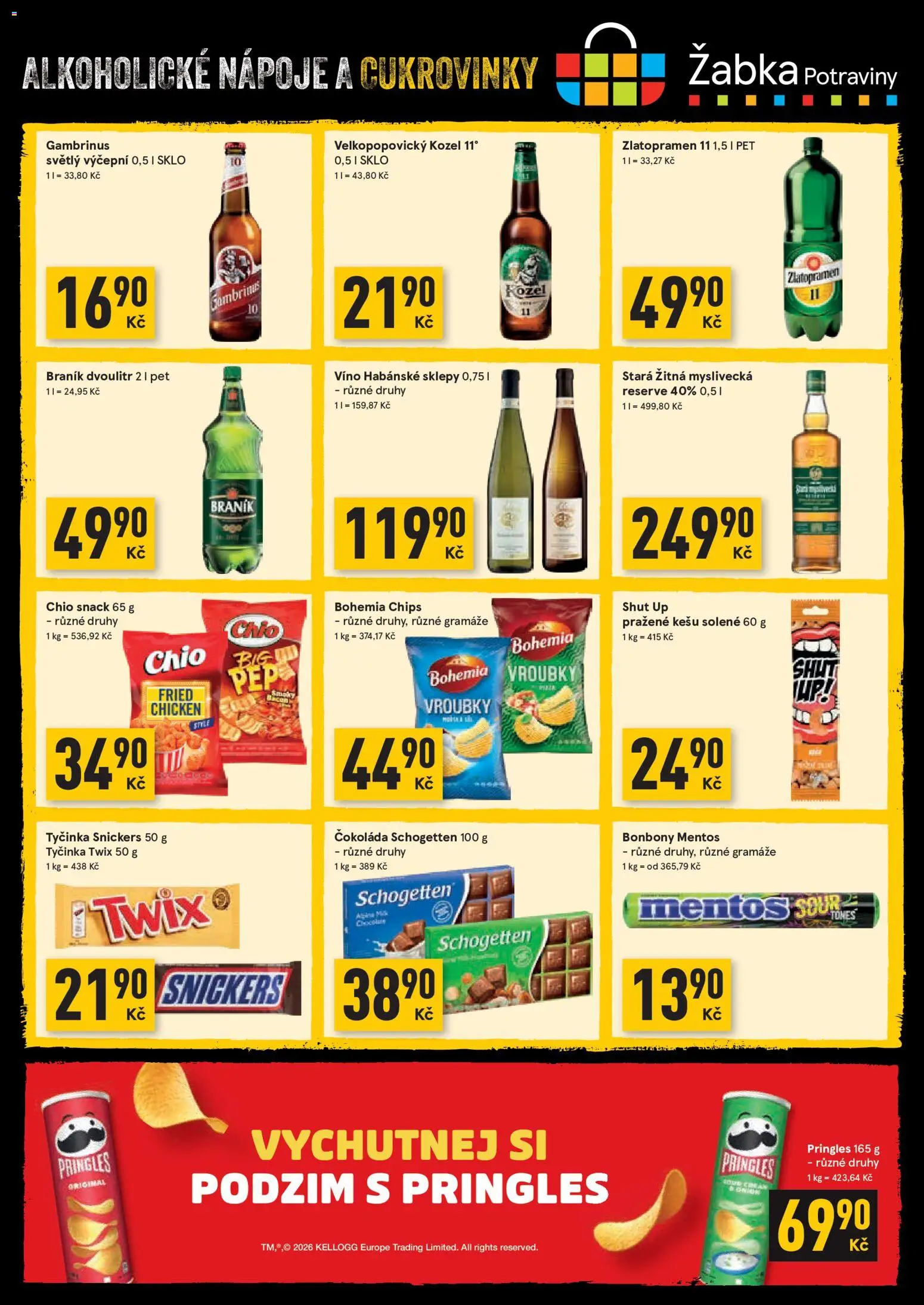 Žabka leták od 07.10.2026 | Strana: 6 | Produkty: Víno, Schogetten, Bonbóny, Zlatopramen 11