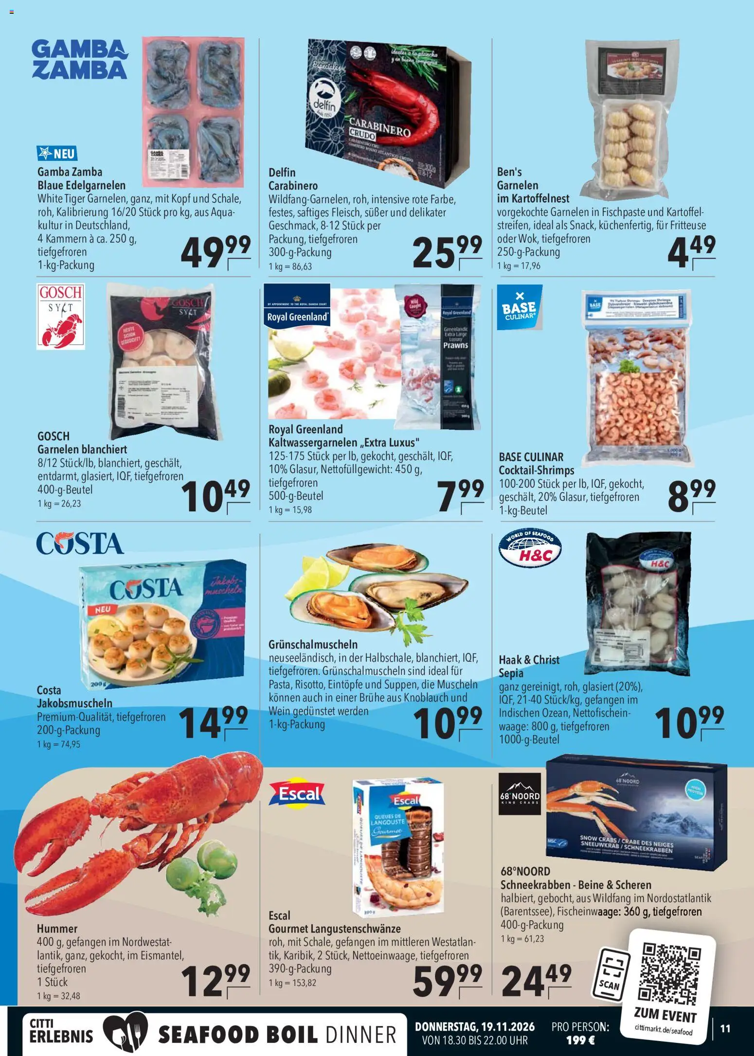 CITTI Markt Tiefkühlkost – gültig ab 14.10.2026 | Seite: 11 | Produkte: Knoblauch, Wein, Fritteuse, Uhr