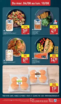 Aldi - Prévisualisation de Aldi catalogue valide à partir de 04/08/2026 | Page: 7 | Produits: Volaille, Filet de saumon, Cuisse de poulet, Pommes