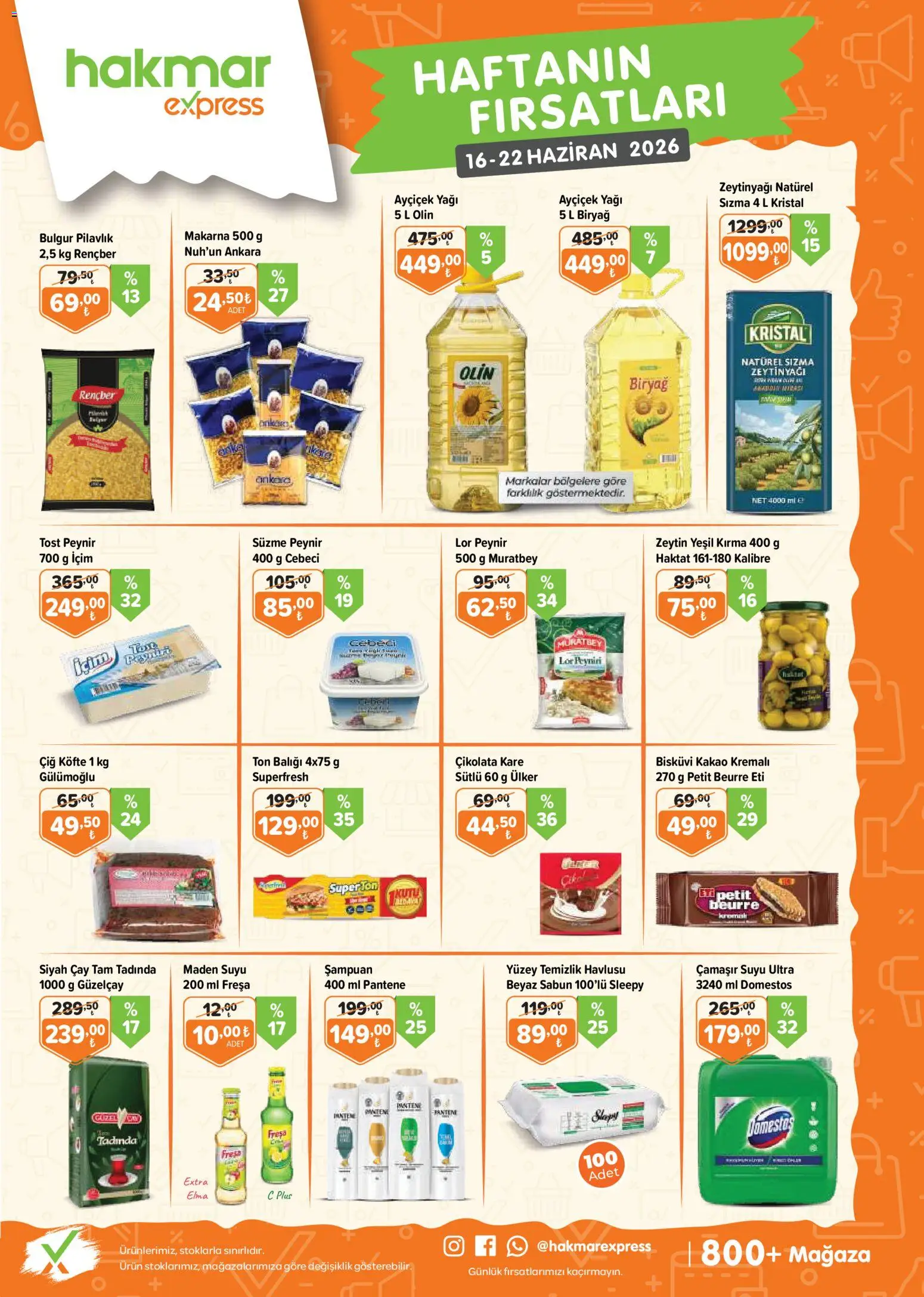 Hakmar Express Katalog - 16.06.2026 tarihinden itibaren geçerlidir | Sayfa: 1 | Ürünler: Sabun, Elma, Süzme peynir, Bisküvi