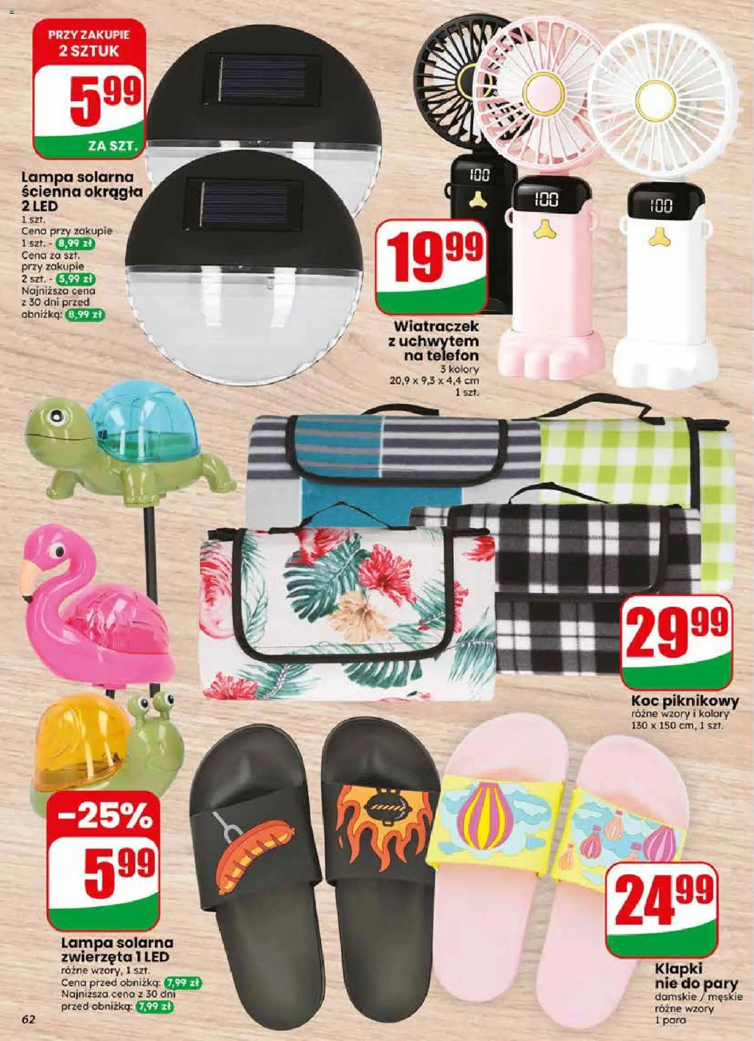 Dino gazetka od 27.05.2026 | Strona: 62 | Produkty: Telefon, Lampa solarna, Koc, Lampa