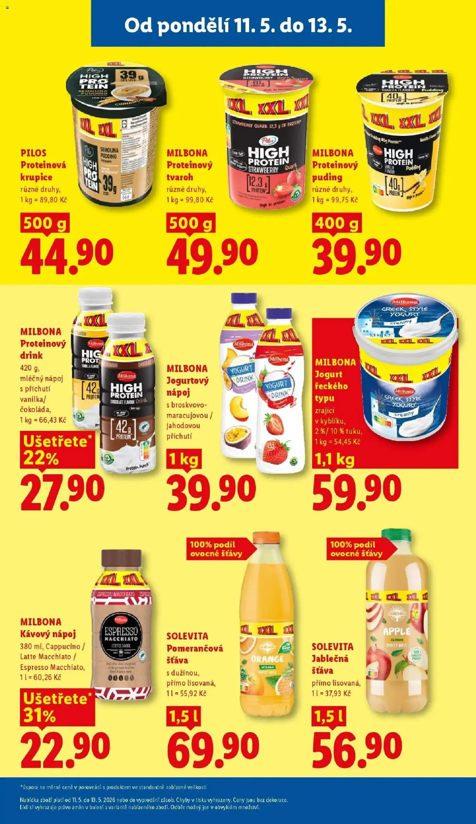 Lidl aktuální leták od 11.05.2026 | Strana: 19 | Produkty: Proteinový puding, Krupice, Apple, Semolina