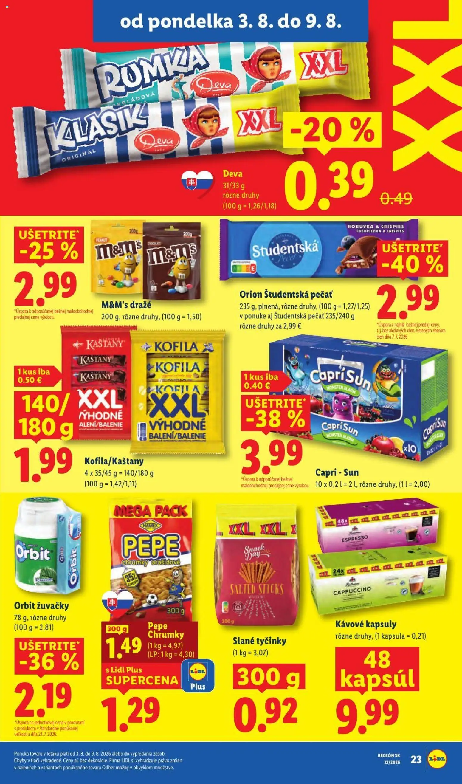 Nové Lidl akcie – leták je platný od 03.08.2026 | Strana: 31 | Produkty: Študentská pečať