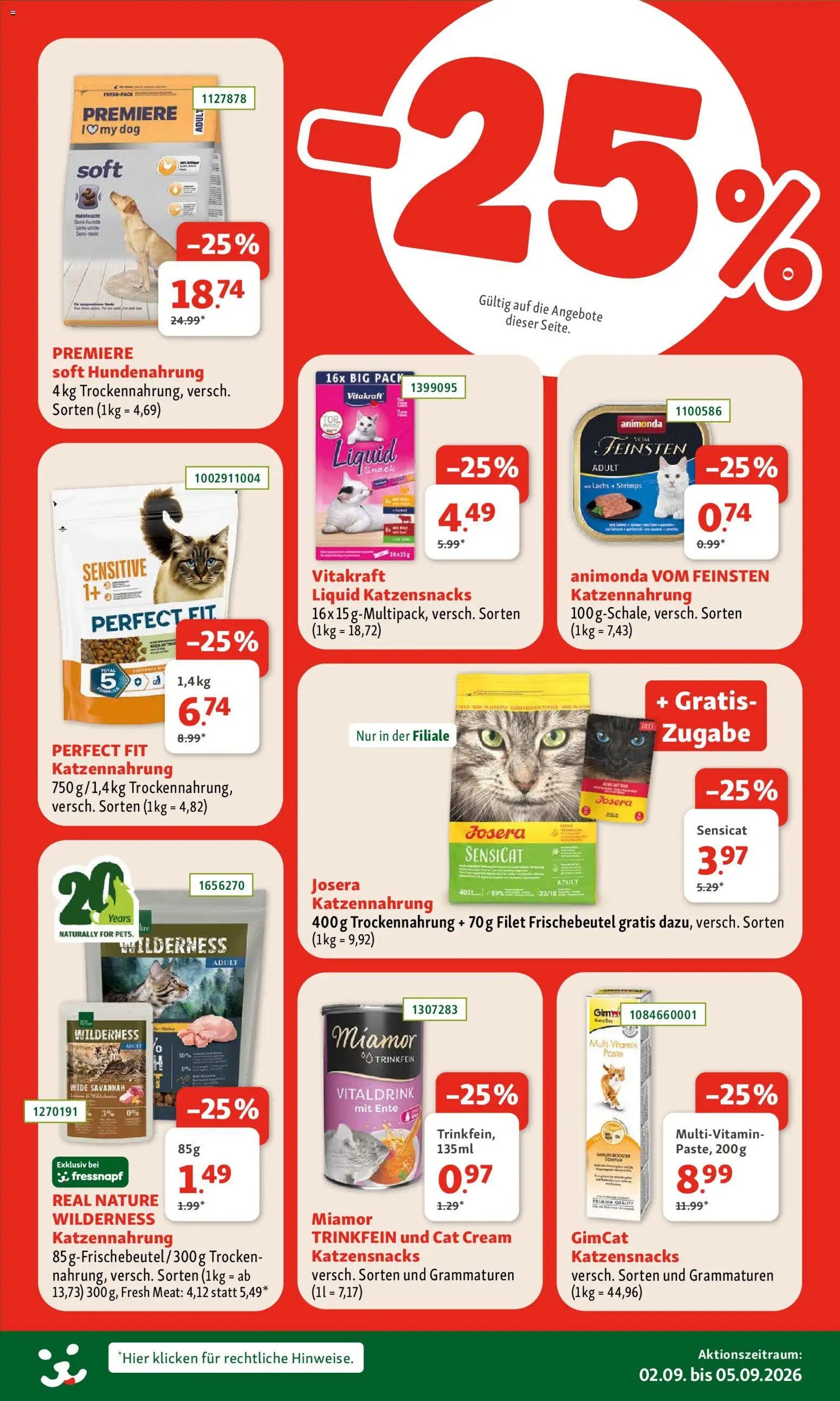 Fressnapf Flugblatt gültig ab 02.09.2026 | Seite: 5 | Produkte: Multivitamin