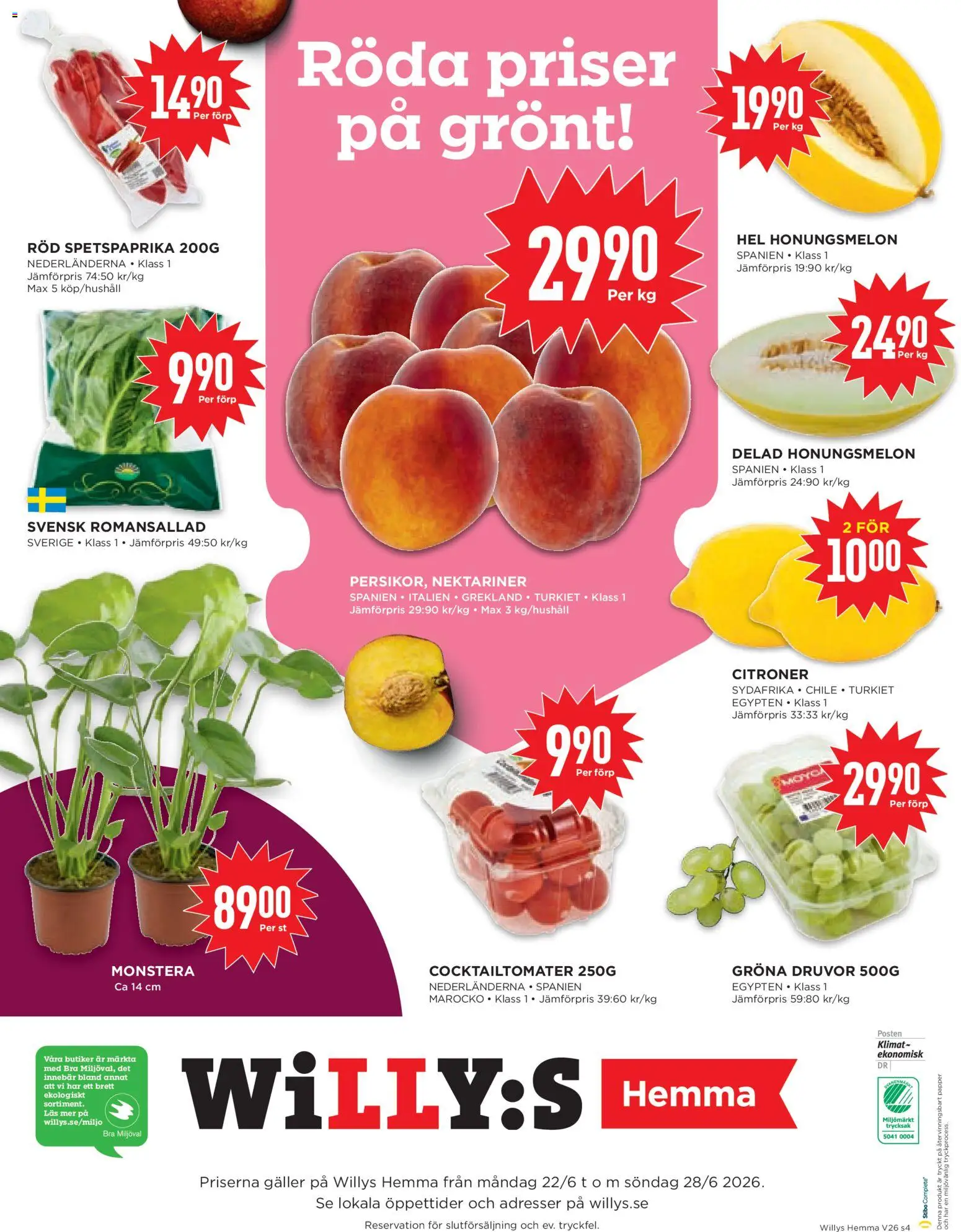 Willys reklamblad aktuell från 22/06/2026 | Sida: 4