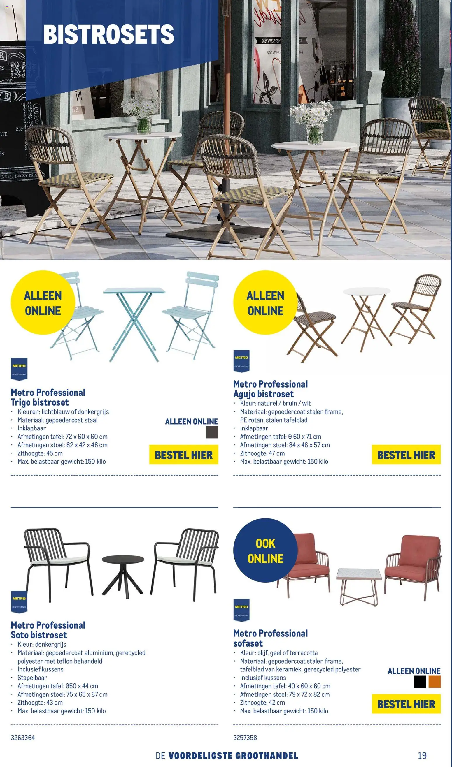 {H1} | Pagina: 20 | Producten: Gewicht, Tafel, Stoel, Kussens