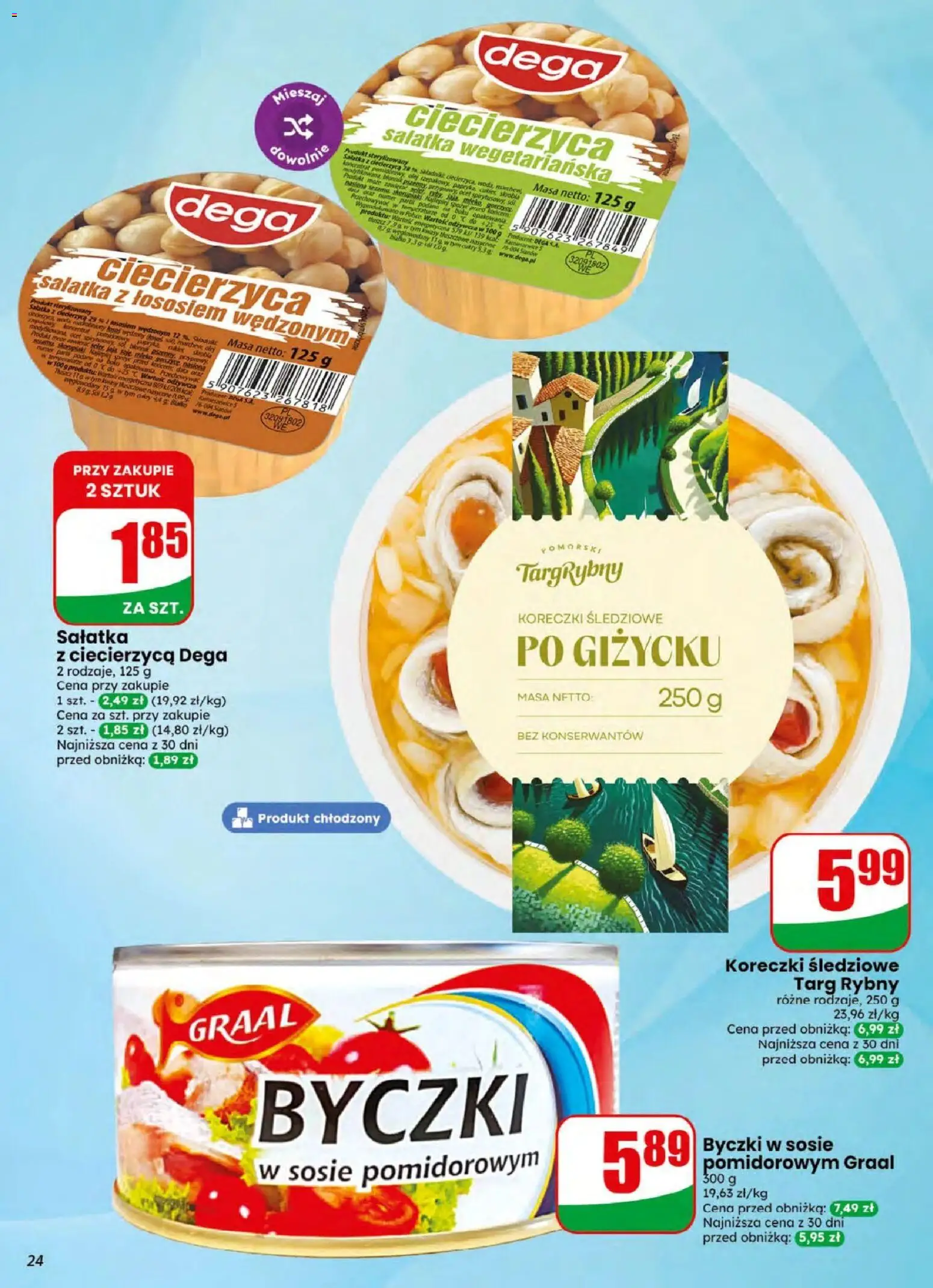 Dino gazetka od 05.08.2026 | Strona: 24 | Produkty: Ocet, Ciecierzyca, Olej, Sól