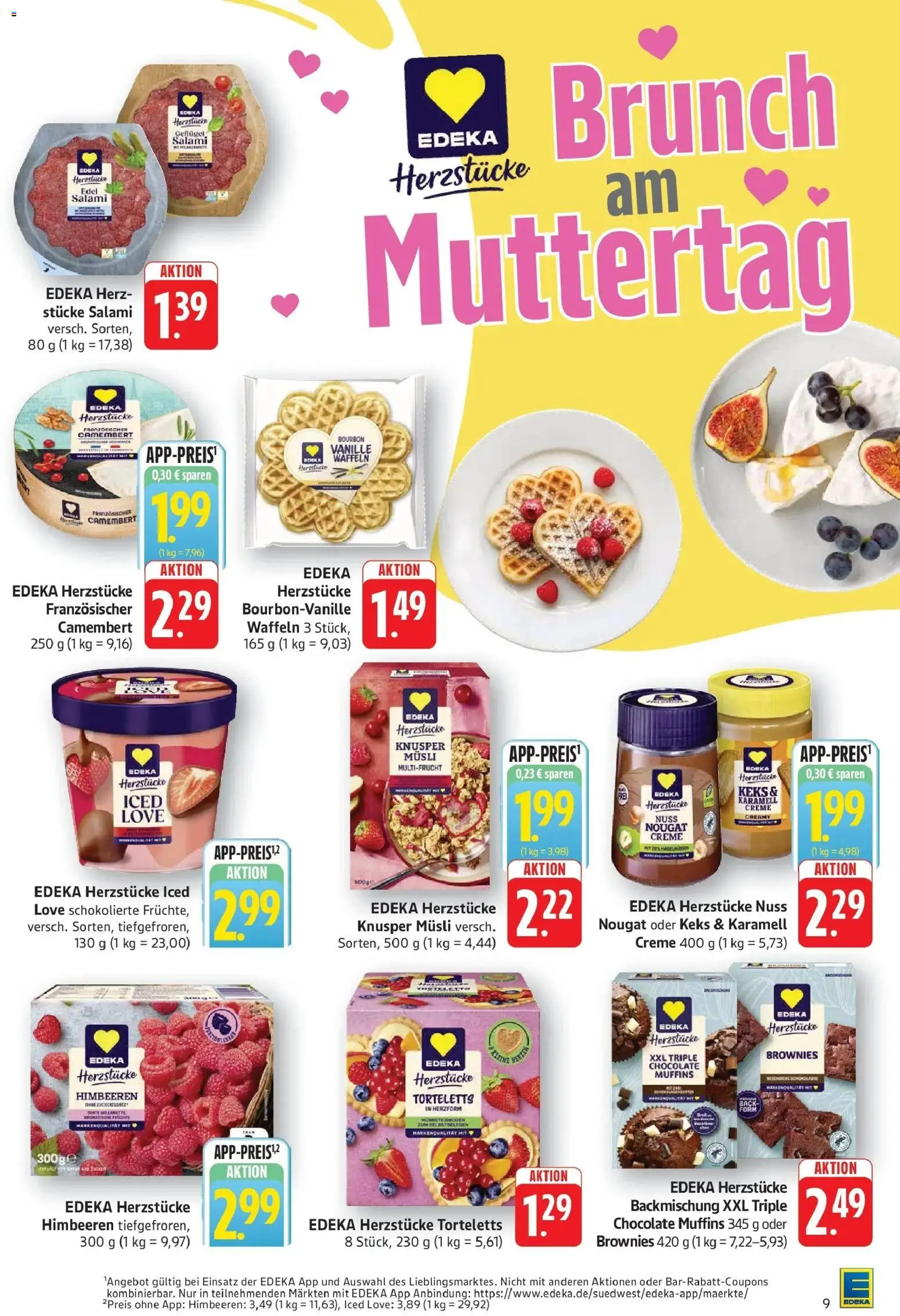 Edeka prospekt Geislingen	 – gültig ab 04.05.2026 | Seite: 11 | Produkte: Himbeeren, Creme, Waffeln, Salami