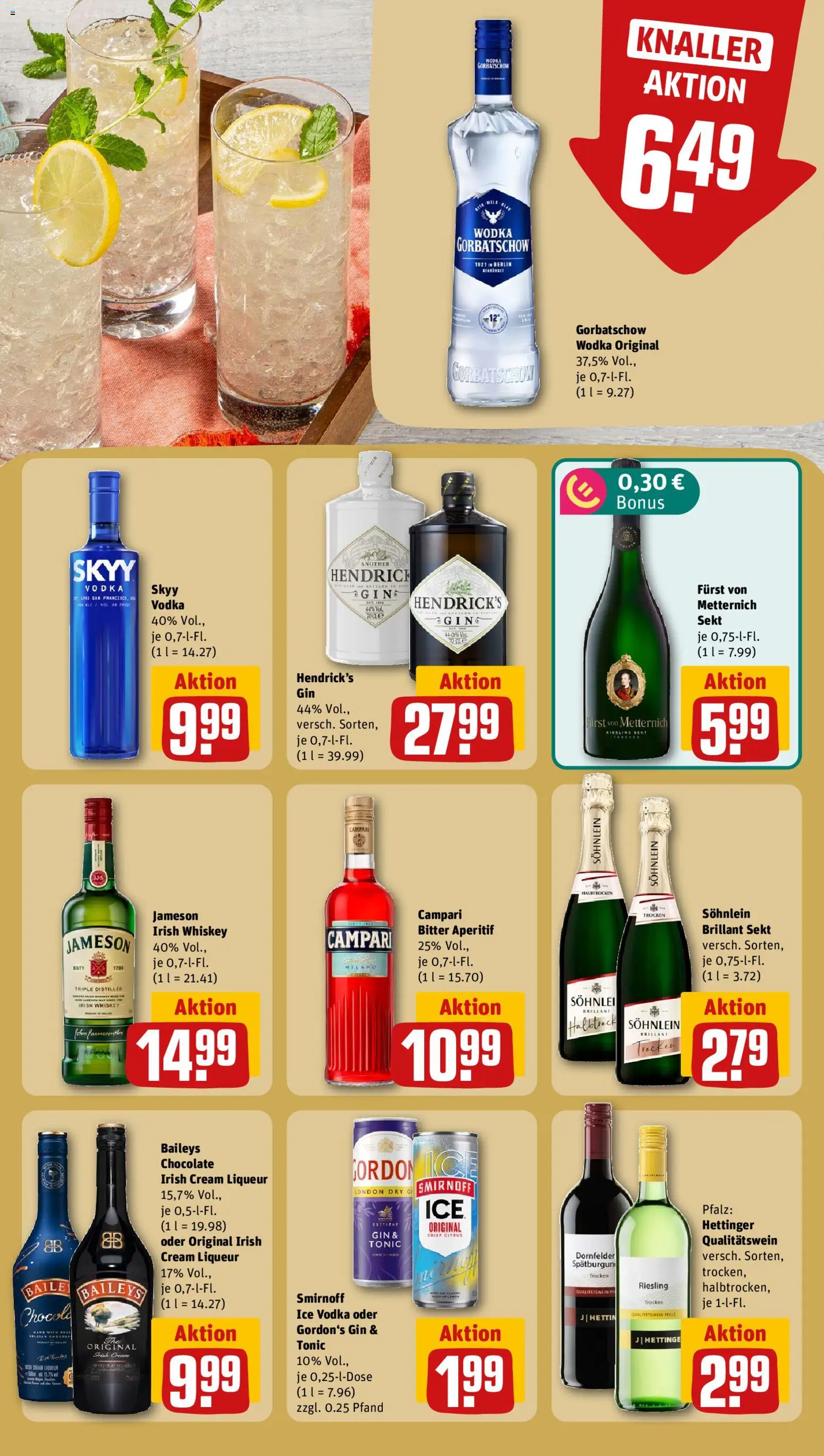 Rewe ihr Kaufpark Prospekt – gültig ab 31.08.2026 | Seite: 23 | Produkte: Smirnoff, Wodka gorbatschow, Vodka, Gin