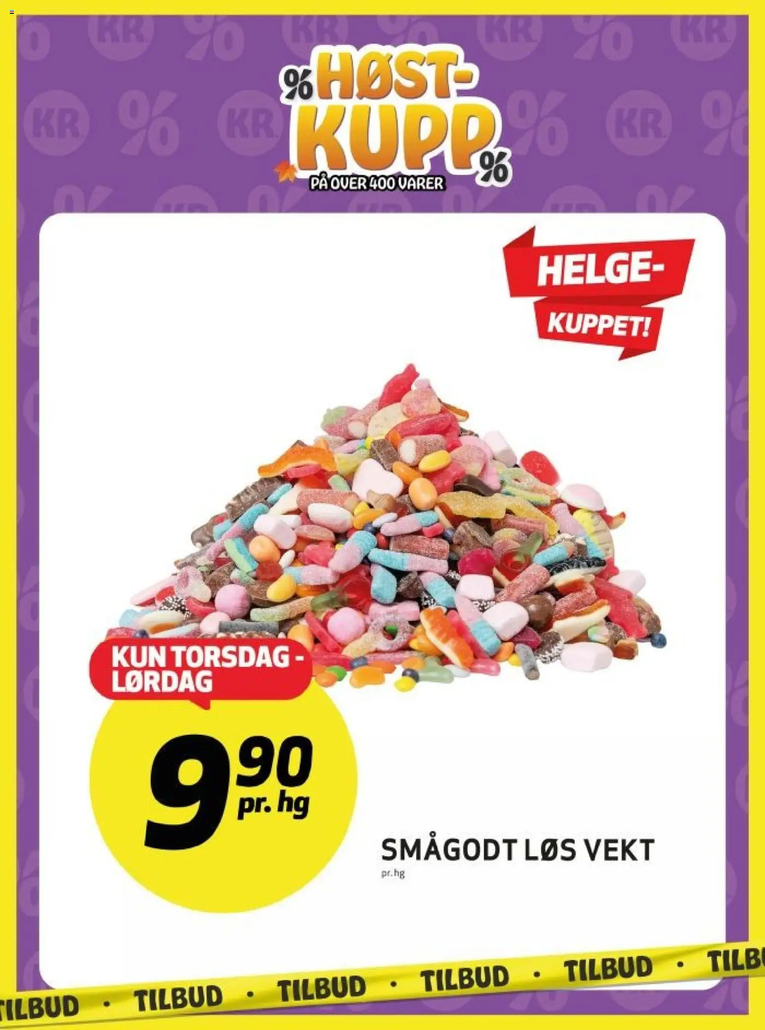 {H1} | Side: 1 | Produkter: Smågodt, Vekt