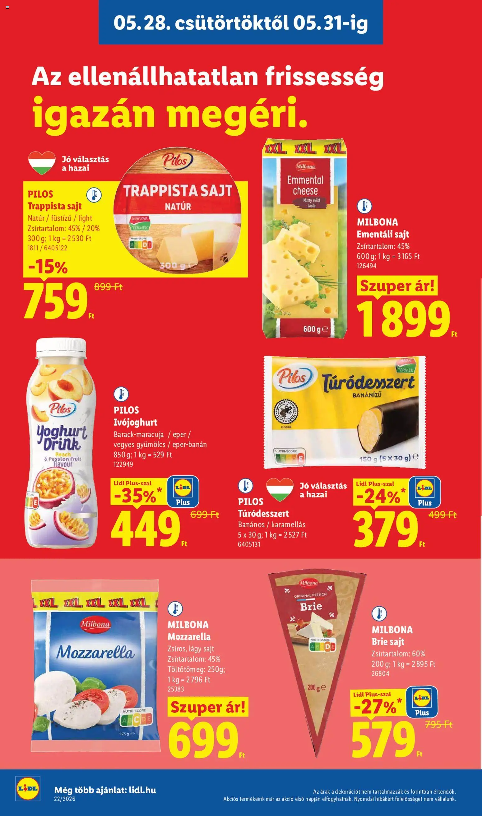 Lidl akciós ujság - amely érvényes a következő dátumtól: 28.05.2026 | Oldal: 10