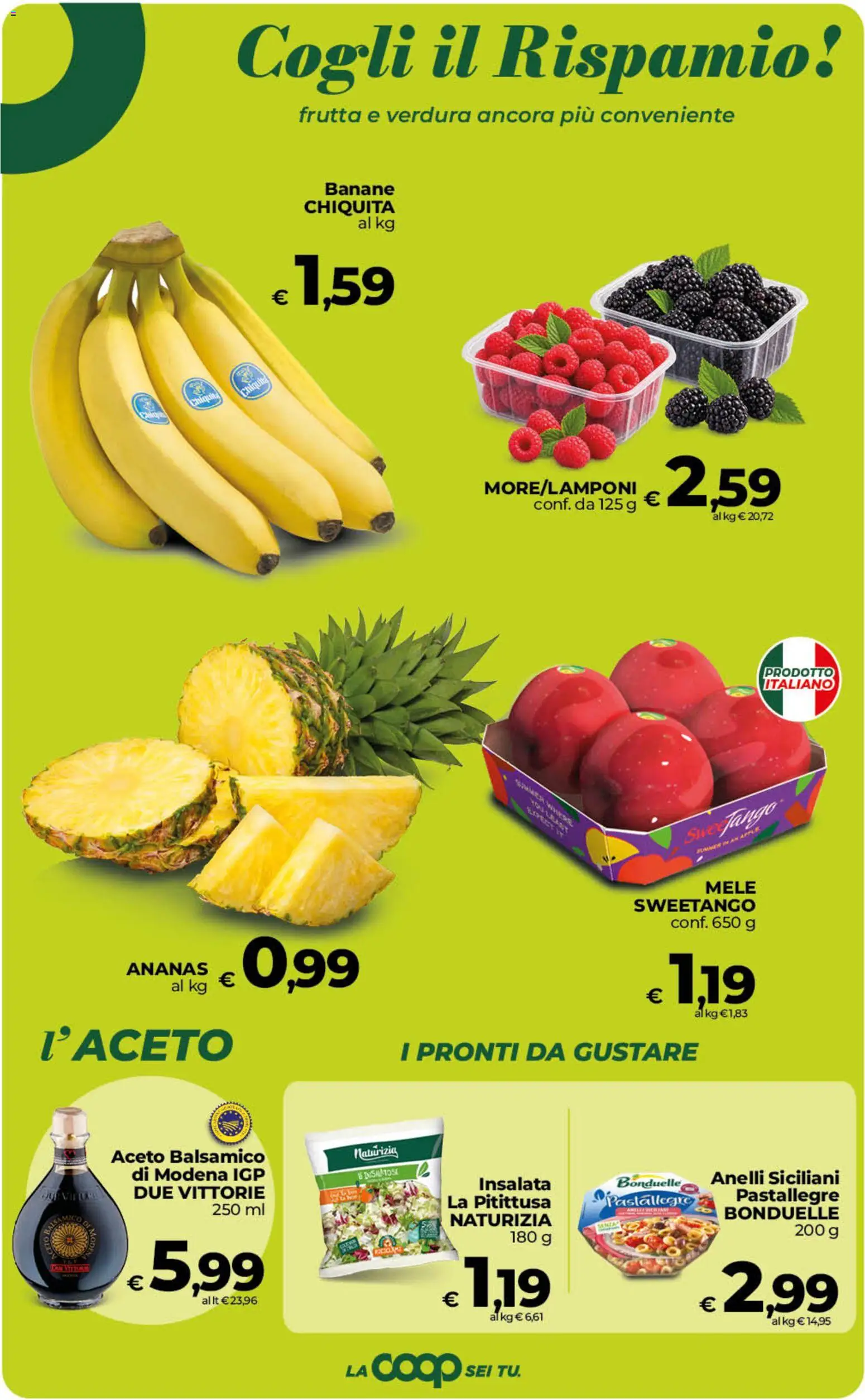 Volantino Ipercoop del 22/09/2026 | Pagina: 24 | Prodotti: Banane, Insalata, Frutta, Ananas