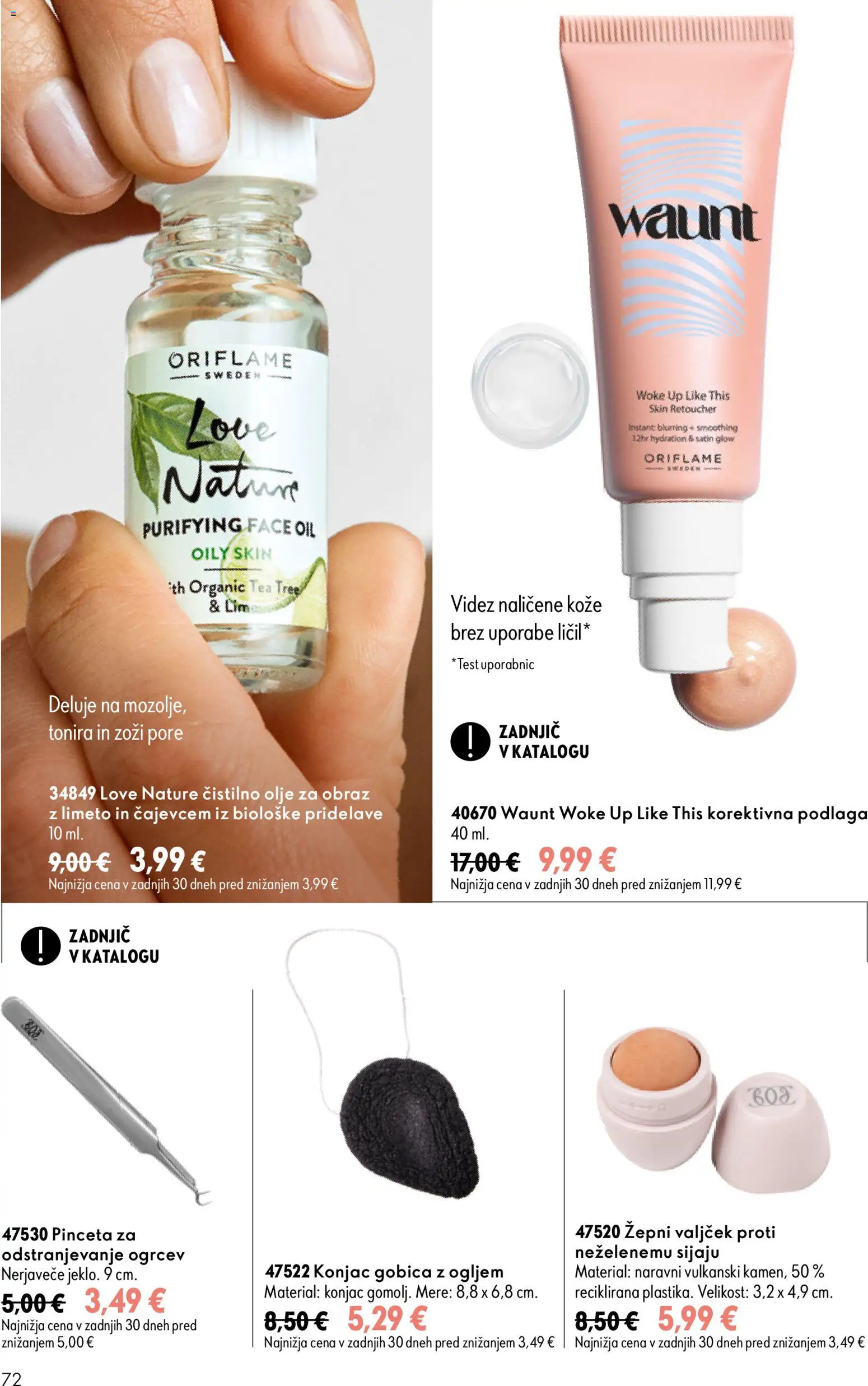 Novi Oriflame katalog ponudbe – veljaven od 16.09.2026 | Stran: 72 | Izdelki: Gobica, Olje