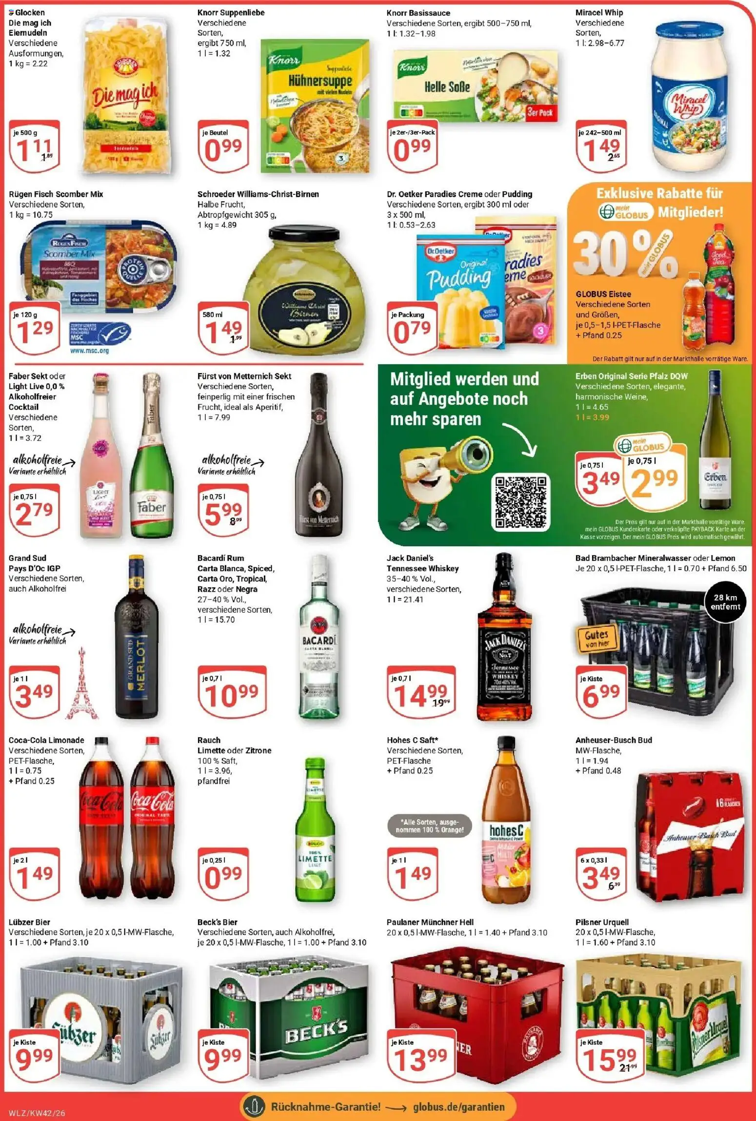 Globus Prospekt Weischlitz (ab 12.10.2026) » Angebote online | Seite: 3 | Produkte: Bier, Bad, Limette, Whiskey