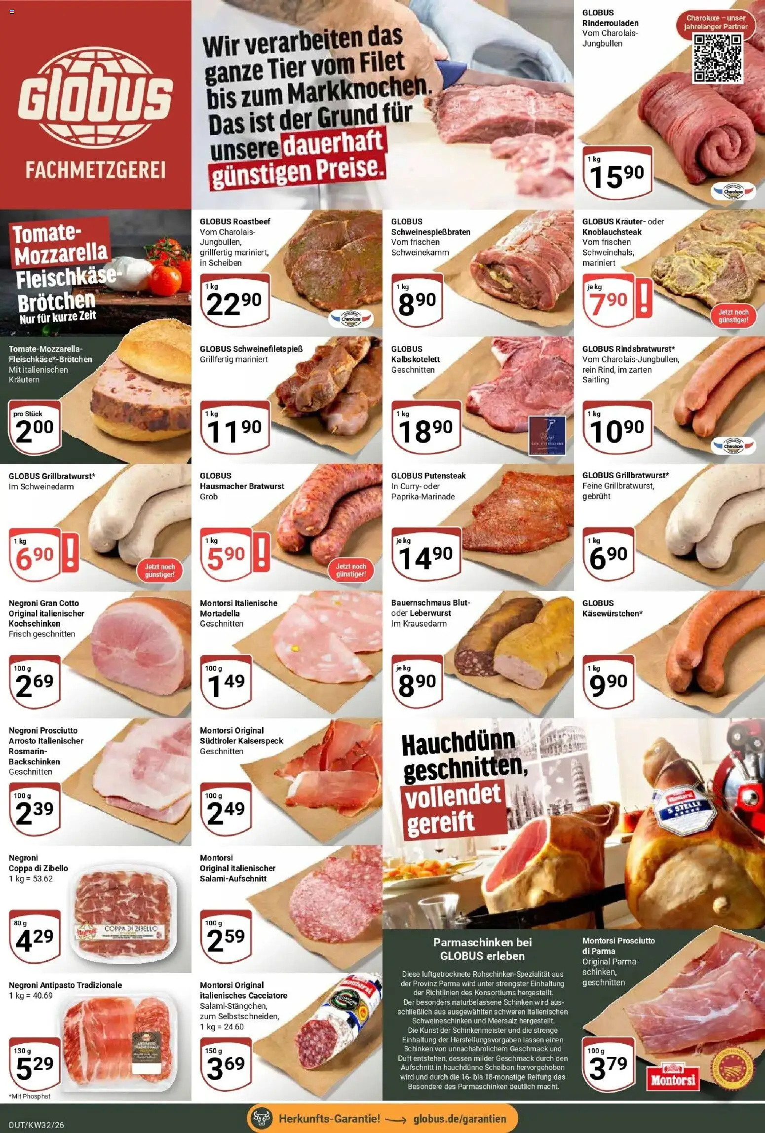 Globus Prospekt Wetzlar-Dutenhofen (ab 03.08.2026) » Angebote online | Seite: 10 | Produkte: Rinderrouladen, Mozzarella, Duft, Roastbeef