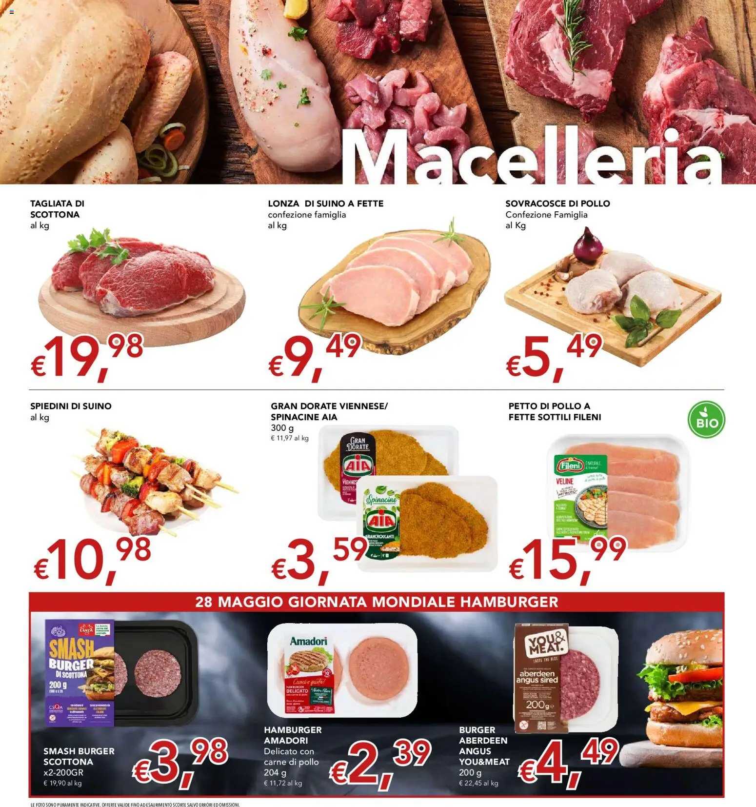 Volantino Migross del 21.05.2026 | Pagina: 3 | Prodotti: Pollo, The, Hamburger, Spiedini