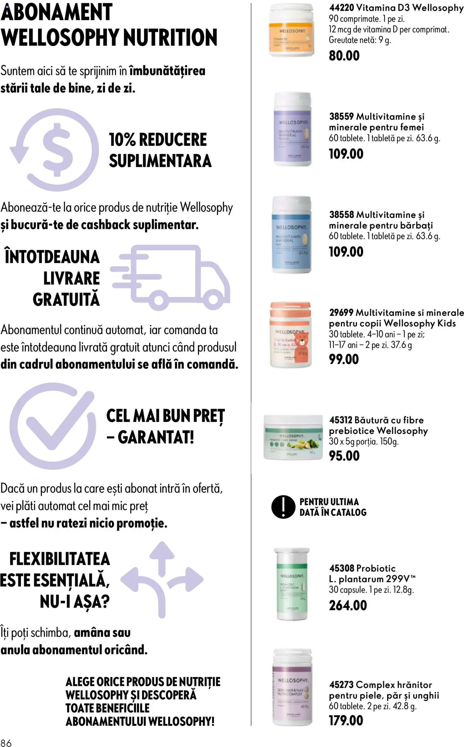Noul catalog Oriflame – valabil de la 09.09.2026 | Pagină: 86 | Produse: Tabletă