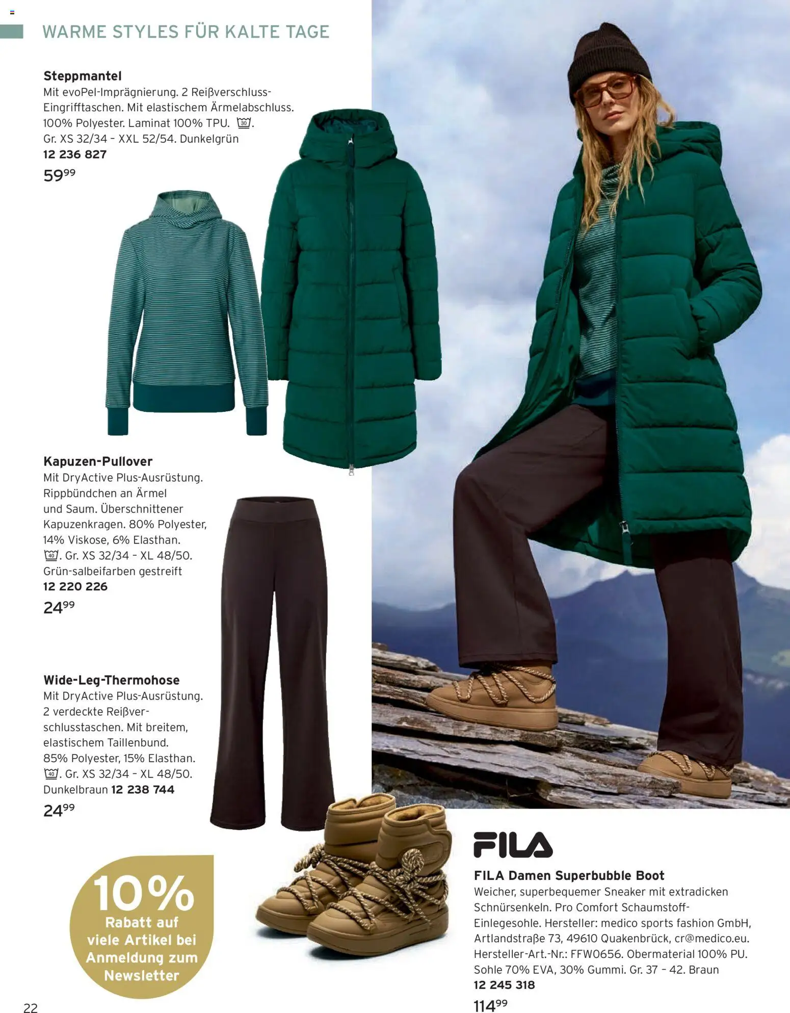 Angebote Tchibo – gültig ab 01.11.2026 | Seite: 22 | Produkte: Steppmantel, Kapuzenpullover