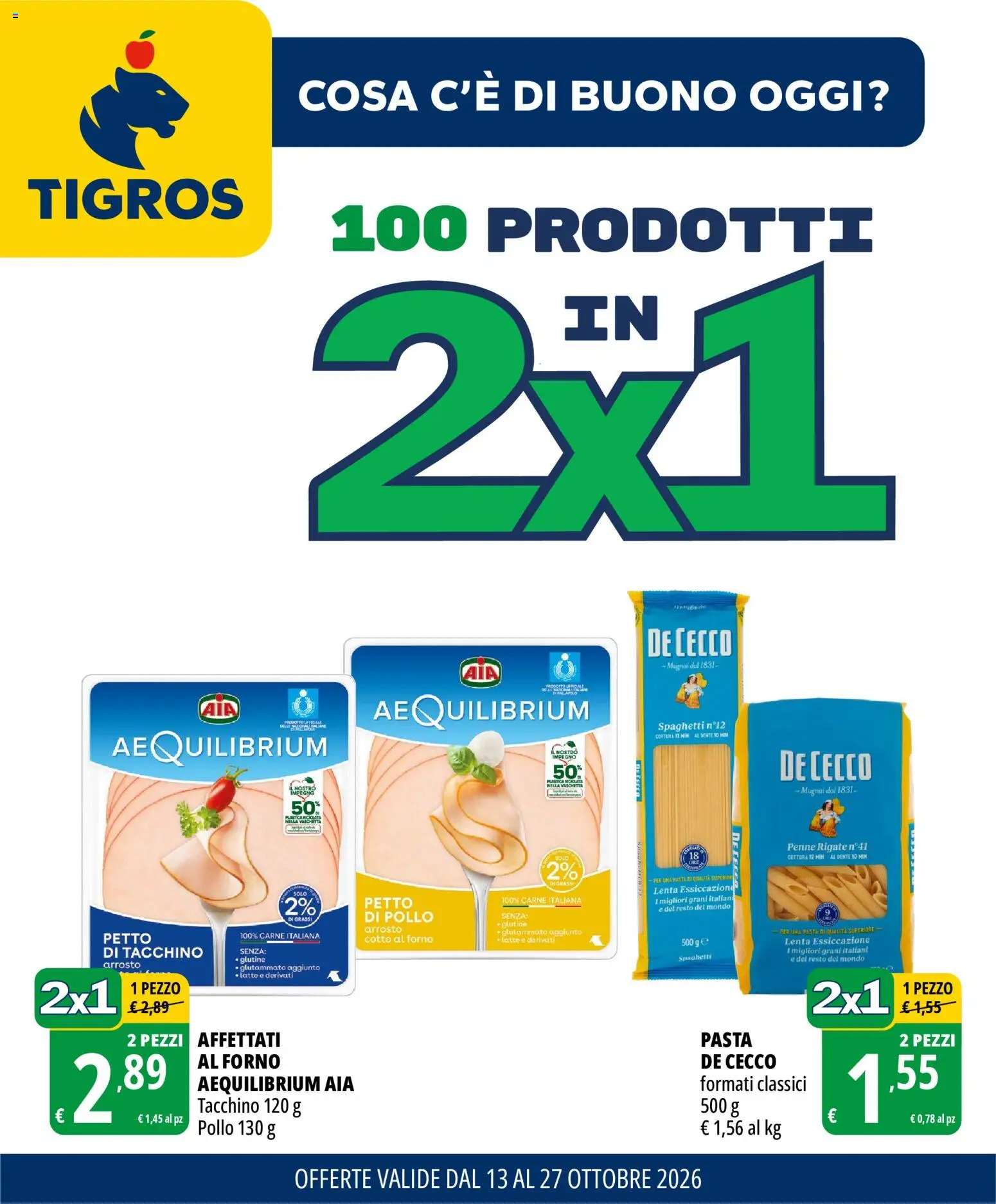 Volantino Tigros del 13/10/2026 | Pagina: 1