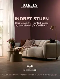 Daells Bolighus - Indret stuen gyldig fra 12/08/2026