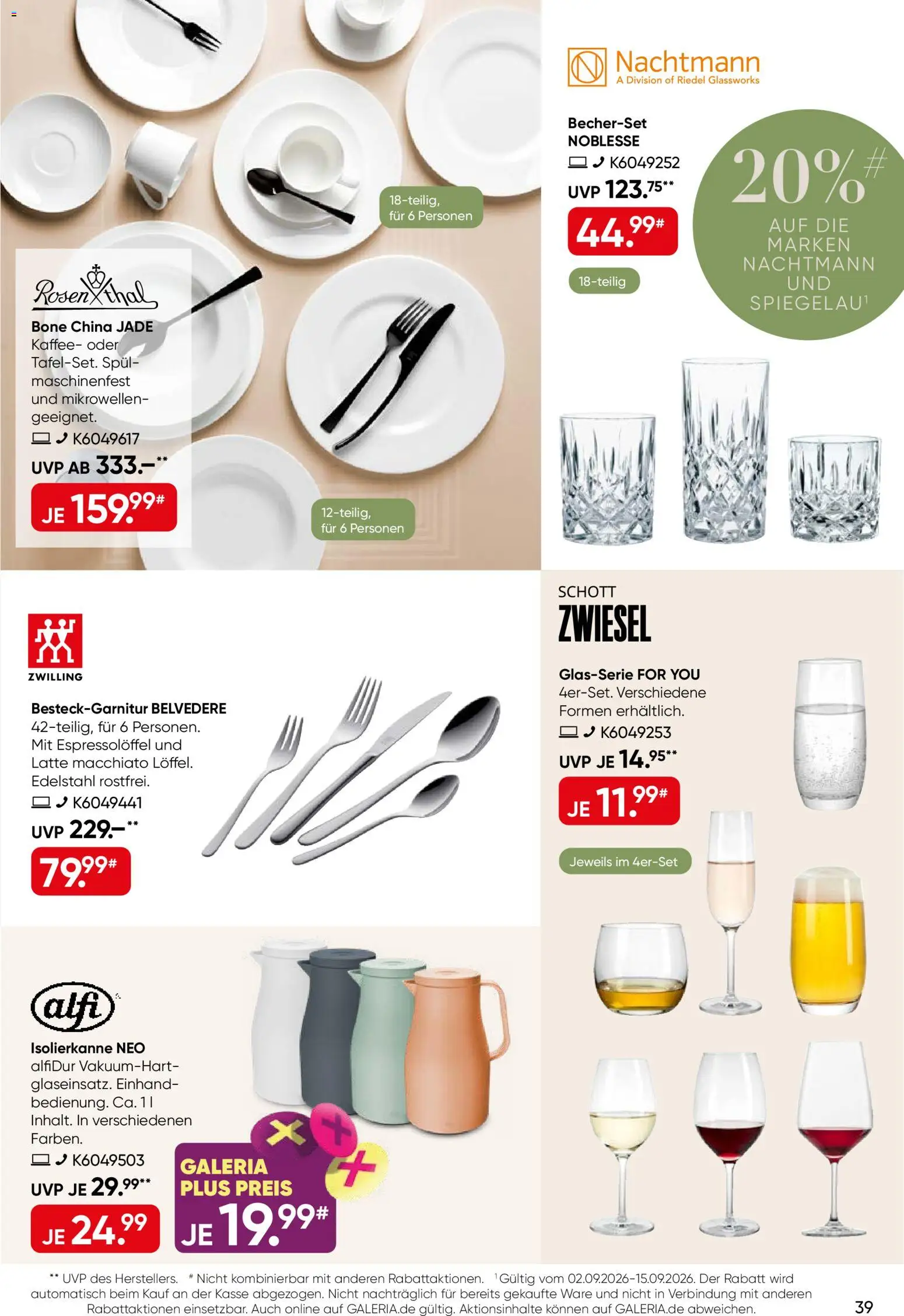 Galeria Karstadt Kaufhof Prospekt – gültig ab 02.09.2026 | Seite: 39 | Produkte: Kaffee