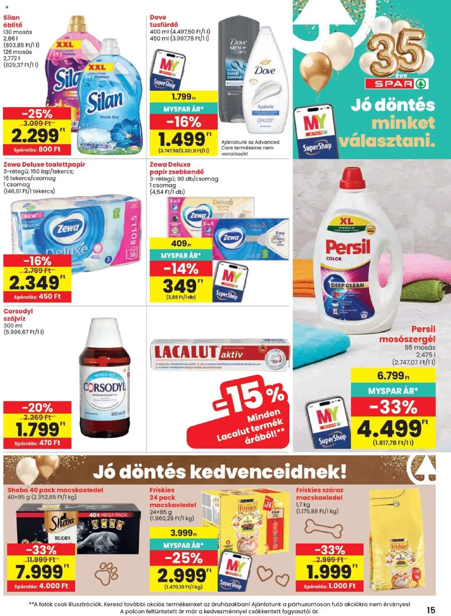 Spar akciós ujság - amely érvényes a következő dátumtól: 2026.10.22. | Oldal: 15