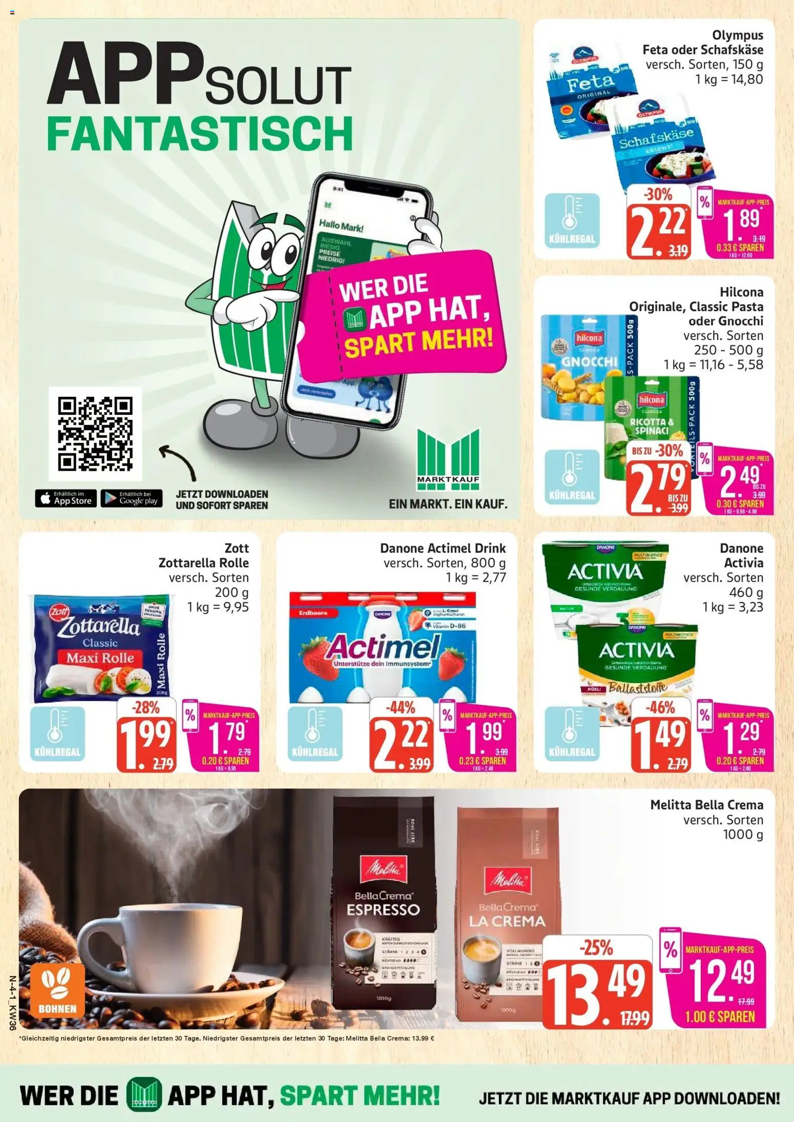 Marktkauf Prospekt Buxtehude (ab 31.08.2026) » Angebote online | Seite: 4 | Produkte: Gnocchi, Feta, Pasta, Schafskase